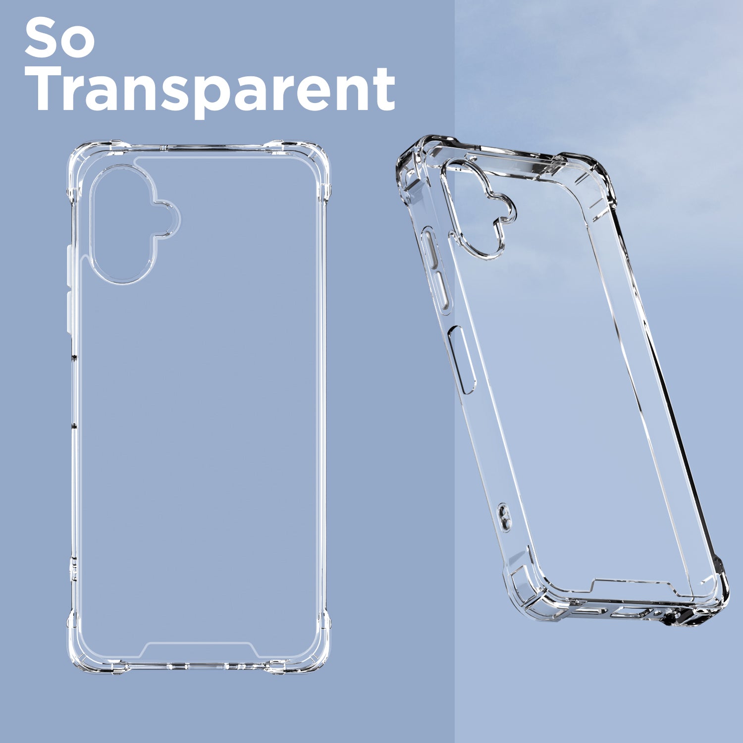 Pikkme Samsung Galaxy F06 5G / M06 5G PC + TPU Crystal Clear Transparent Back Cover (Transparent)