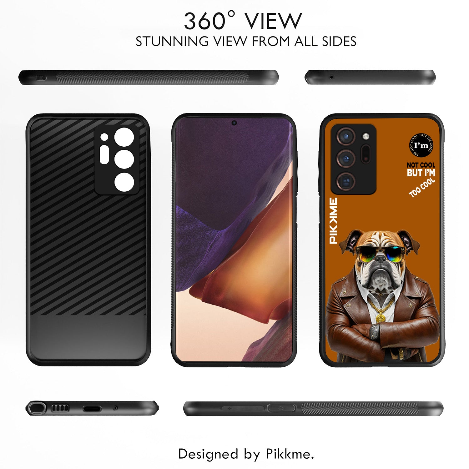 Pikkme Brown Dog Swag Samsung Galaxy Note 20 Ultra Nim2 Back Cover (Design 10)