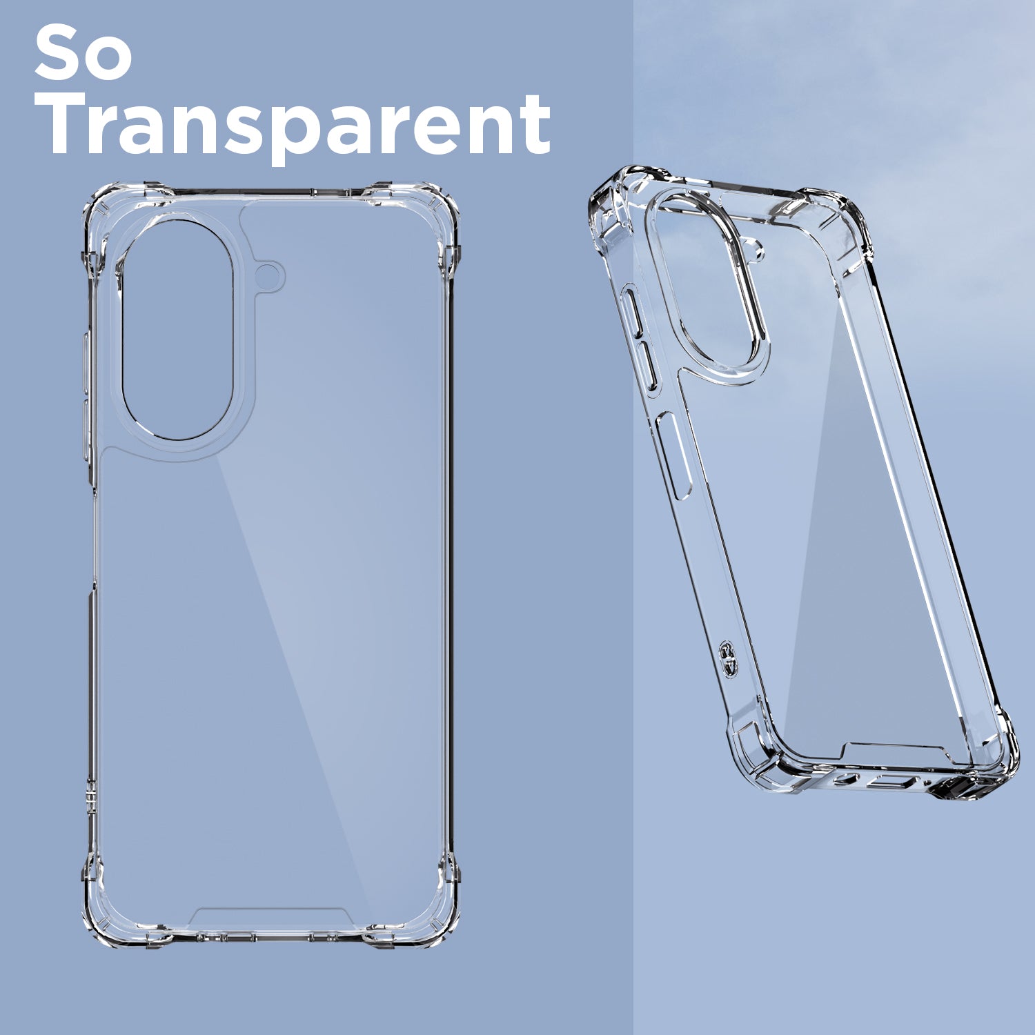 Pikkme Redmi A5 / Poco C71 PC + TPU Clear Transparent Back Cover (Transparent)