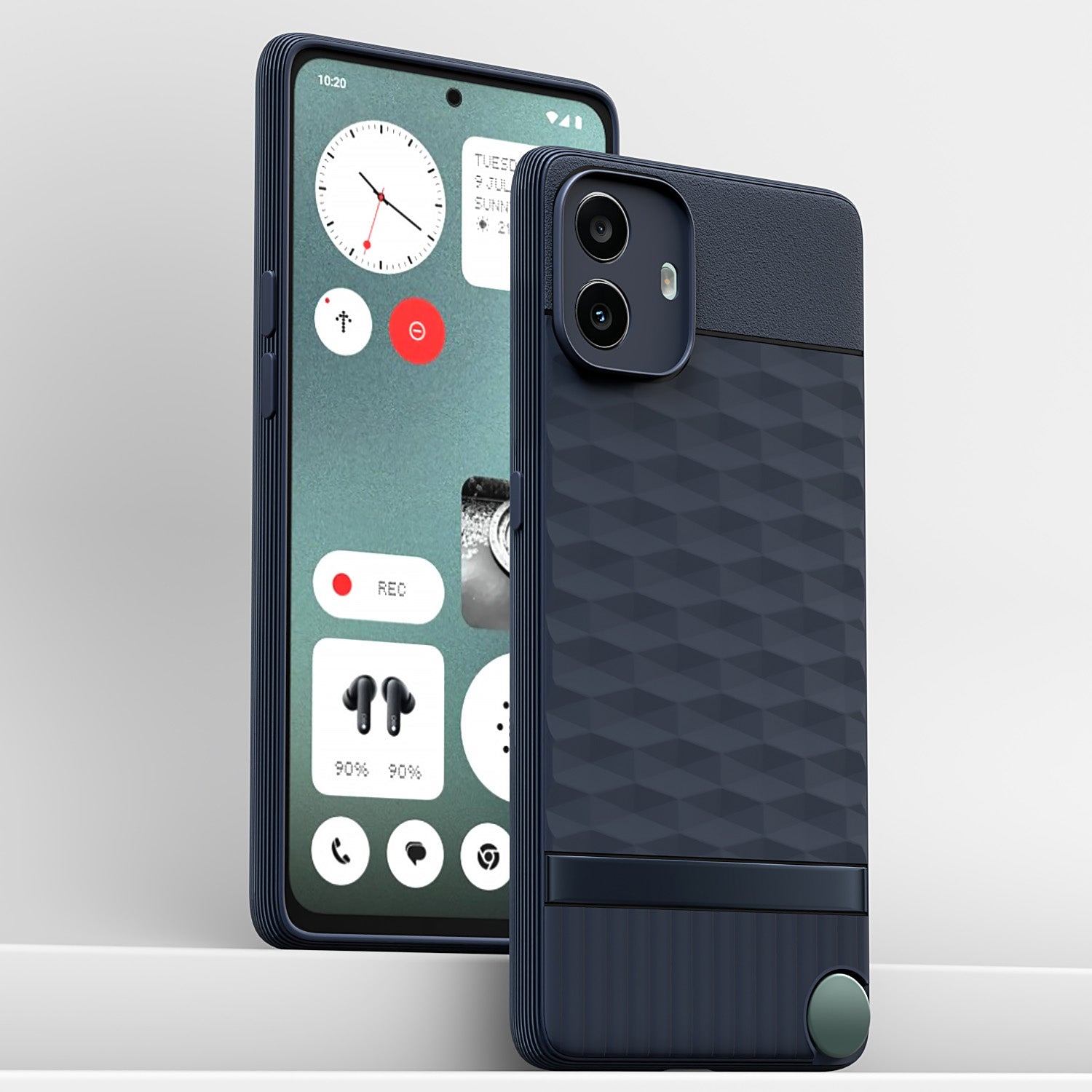 Pikkme CMF by Nothing Phone 1 5G Shockproof Soft Flexible Gencase Back Cover (Blue)