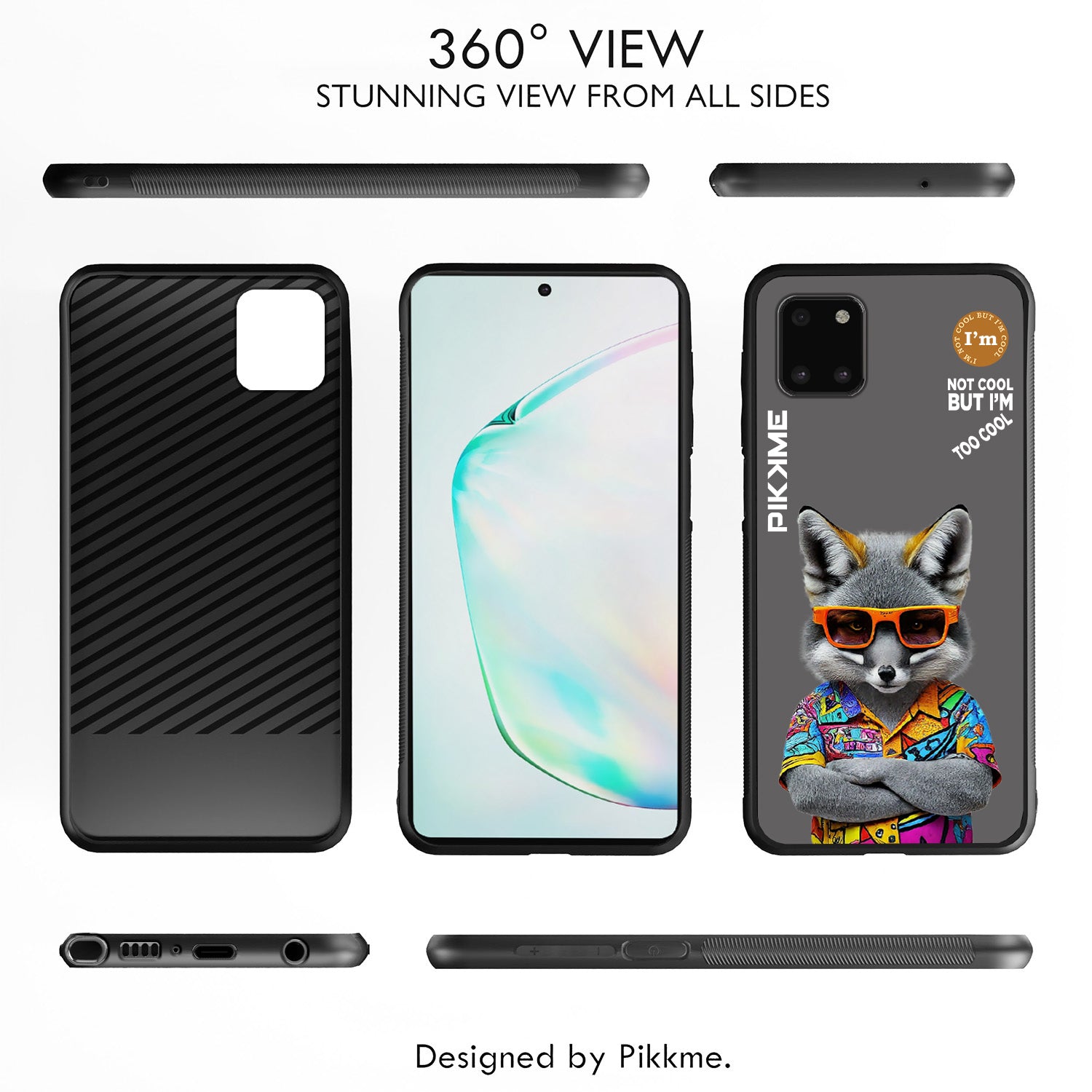 Pikkme Grey Wolf Swag Samsung Galaxy Note 10 Lite Nim2 Back Cover (Design 01)