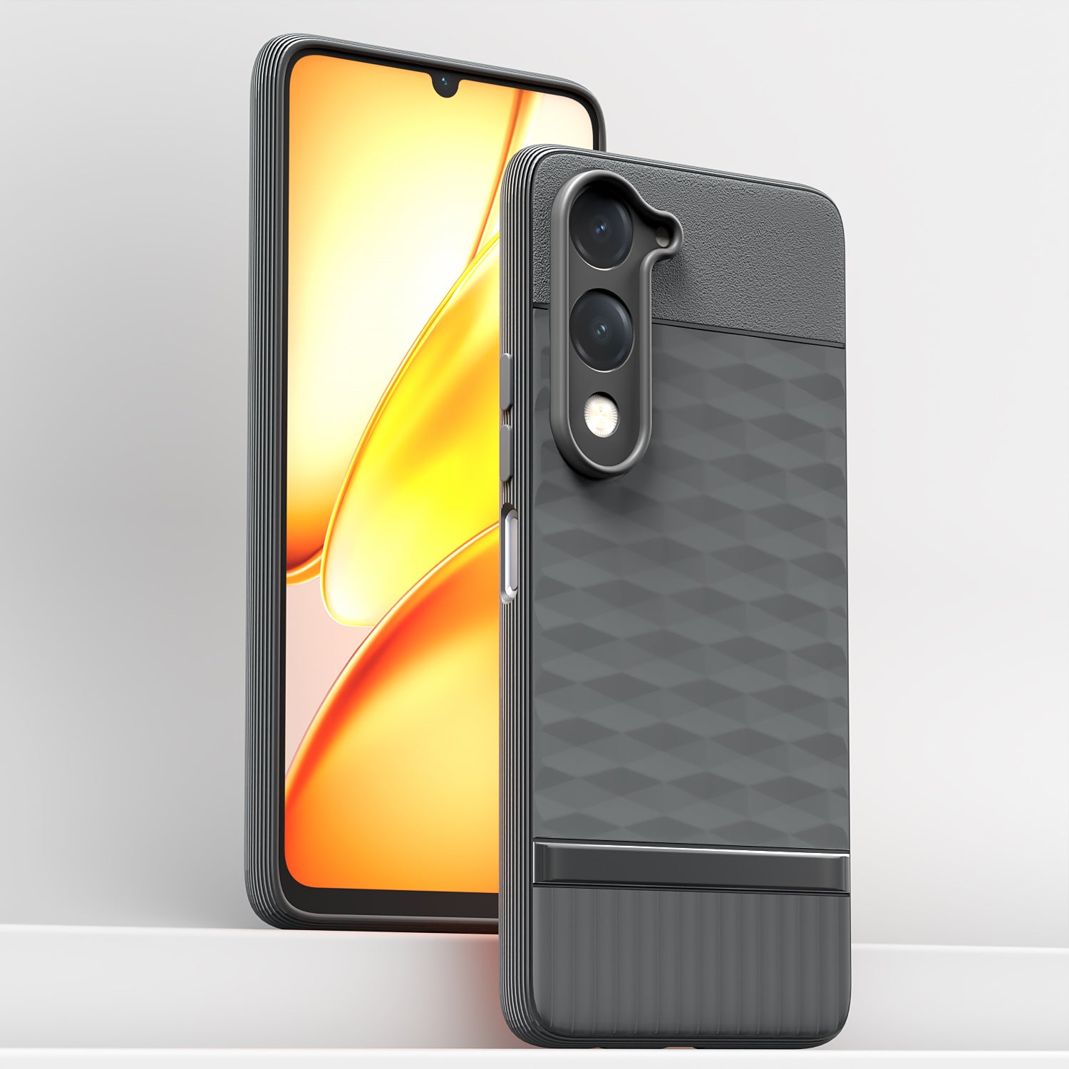 Pikkme Vivo T4 lite 5G / IQOO Z10 lite 5G / Vivo Y04 4G / Vivo Y19 5G Shockproof Soft Flexible Gencase Back Cover (grey)