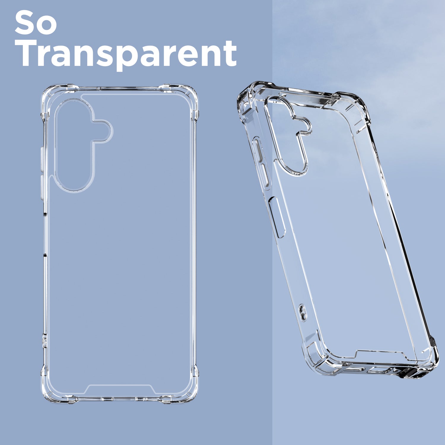 Pikkme Samsung Galaxy M16 5G  PC + TPU Crystal Clear Transparent Back Cover (Transparent)