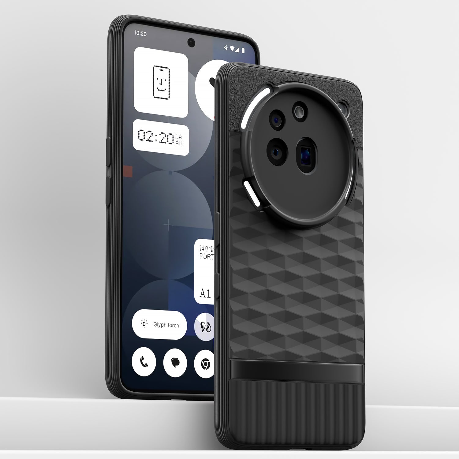 Pikkme Nothing Phone 3a Pro 5G Shockproof Soft Flexible Gencase Back cover (Black)