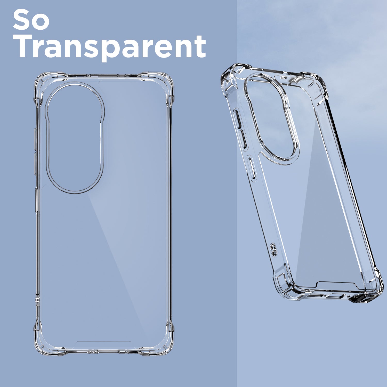 Pikkme Vivo V50 5G / V50e 5G PC + TPU Crystal Clear Transparent Back Cover (Transparent)