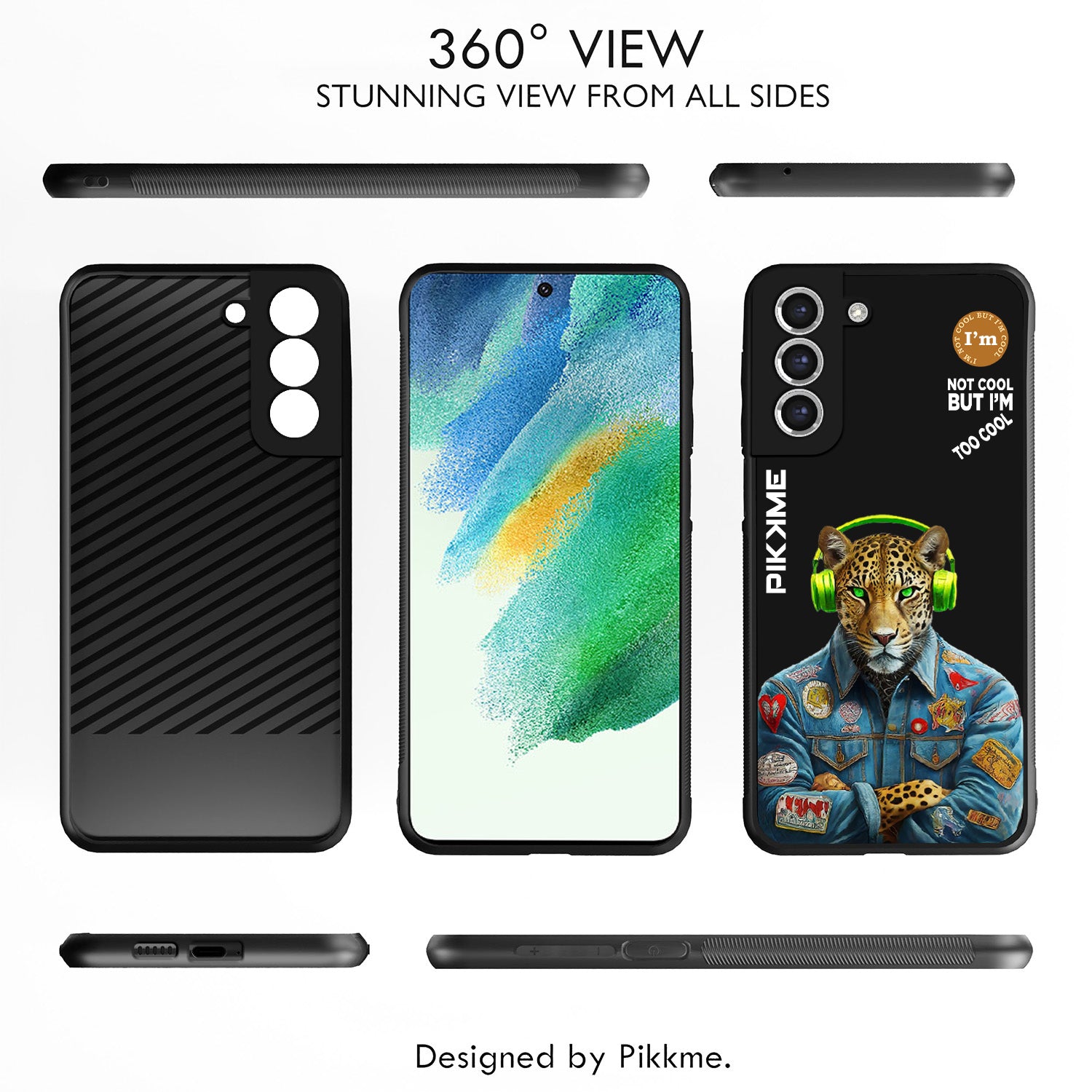 Pikkme Black Leopard Swag Samsung Galaxy S20 Fe Nim2 Back Cover (Design 03)