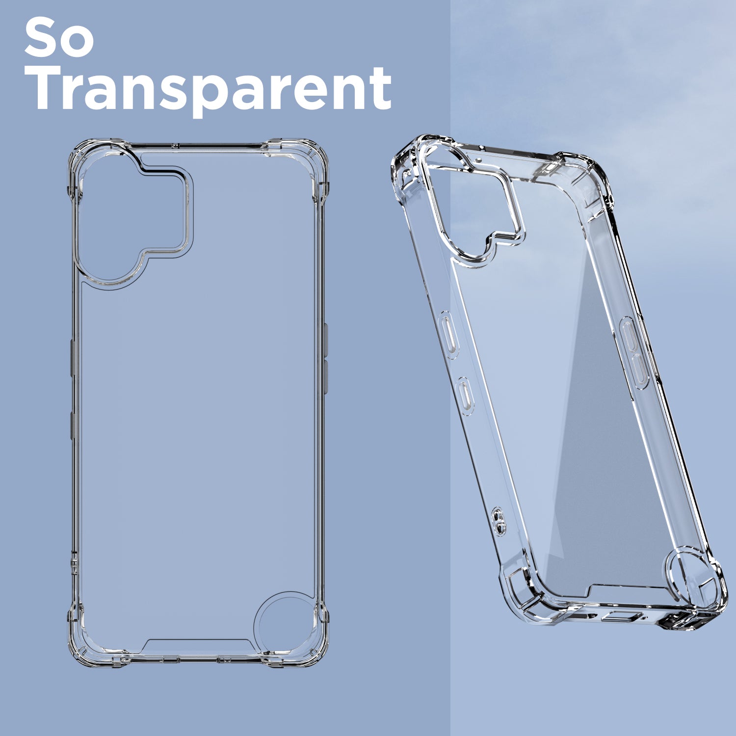 Pikkme CMF by Nothing Phone 2 Pro 5G PC + TPU Crystal Clear Transparent Back Cover (Transparent)