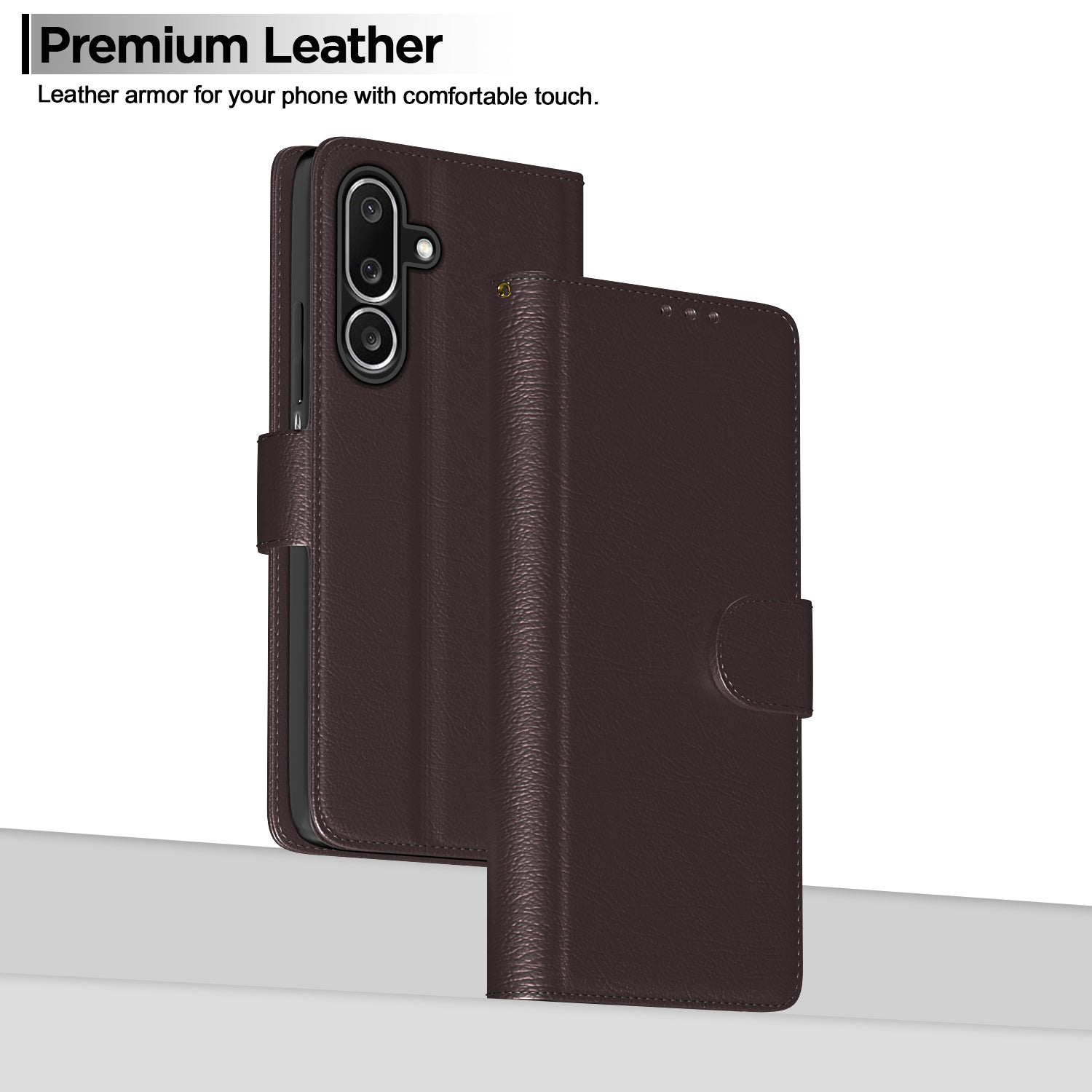 Pikkme Samsung Galaxy M36 5G Vintage Flip Cover (Coffee)