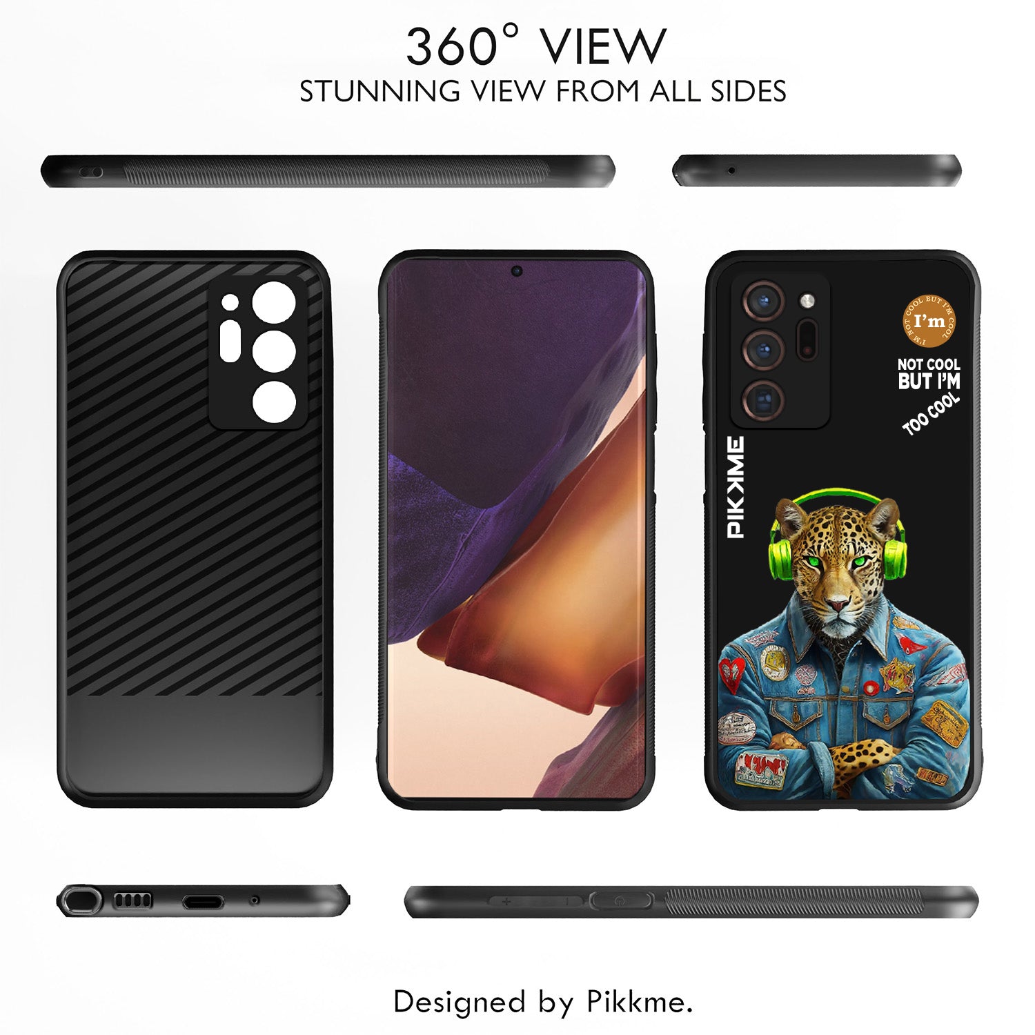 Pikkme Black Leopard Swag Samsung Galaxy Note 20 Ultra Nim2 Back Cover (Design 03)