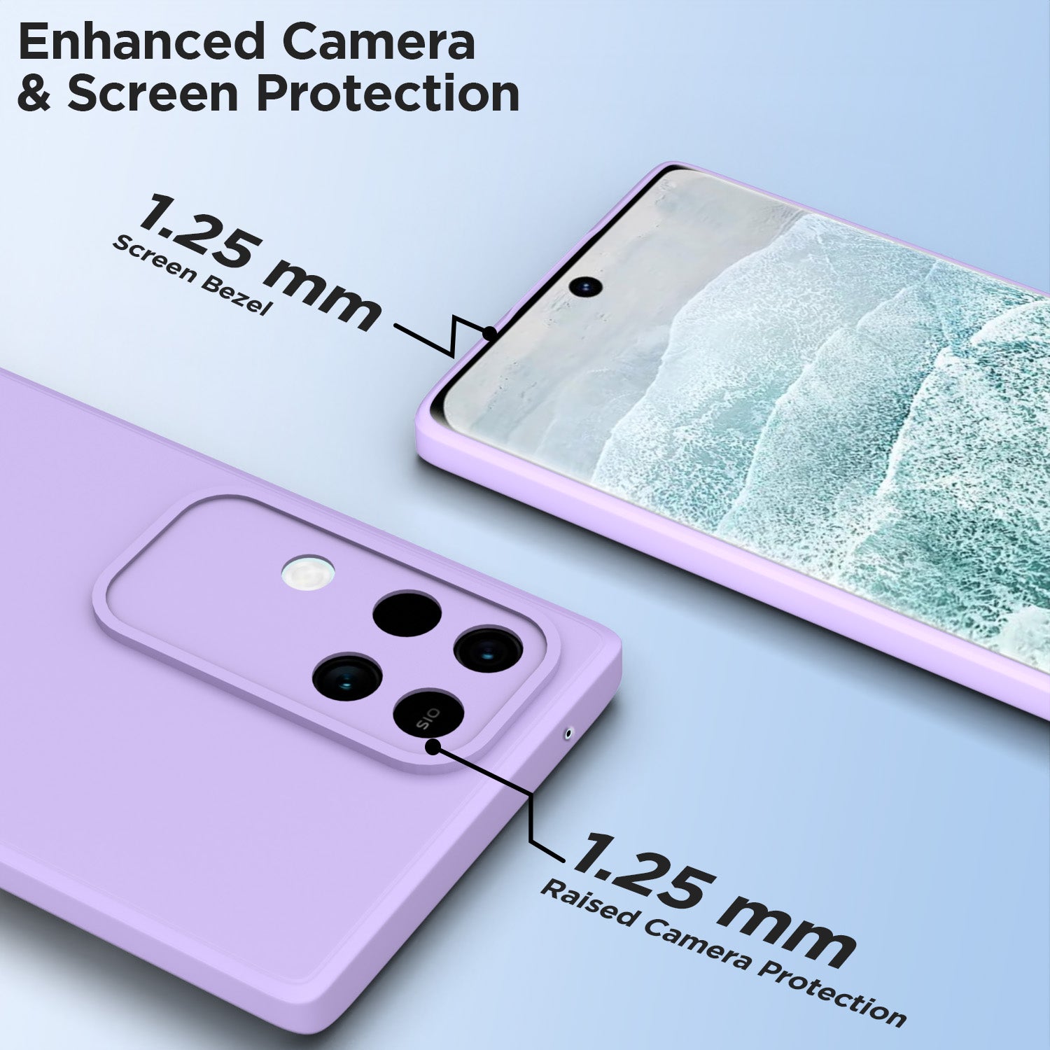 Pikkme Vivo V30 5G / Vivo V30 Pro 5G Soft Matte Silicone Shockproof Case | Purple