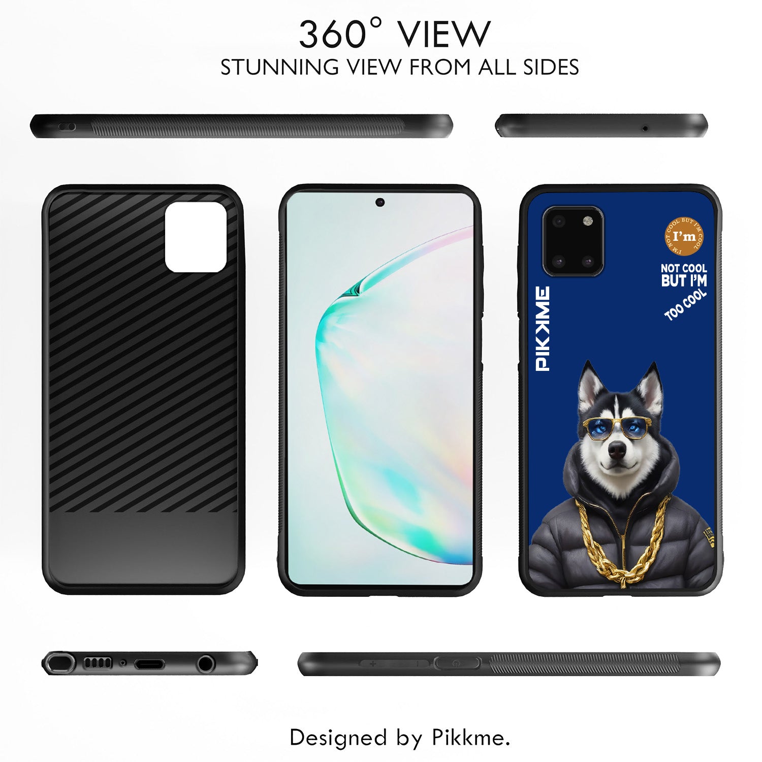 Pikkme Blue Dog Swag Samsung Galaxy Note 10 Lite Nim2 Back Cover (Design 08)