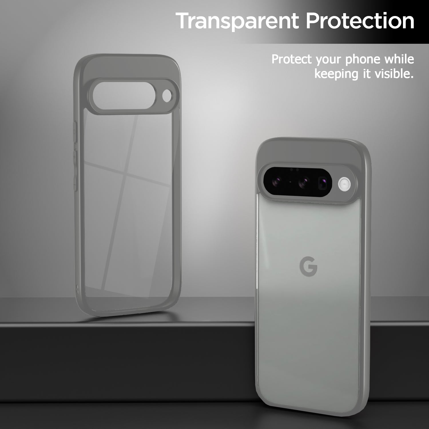 Pikkme Google Pixel 10 Eagle 2 Shockproof Sleek Hybrid Armor Back Cover (Grey)