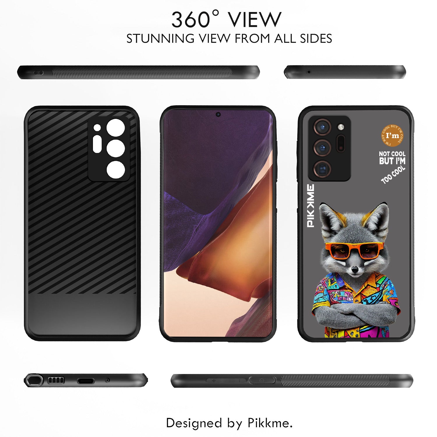 Pikkme Grey Wolf Swag Samsung Galaxy Note 20 Ultra Nim2 Back Cover (Design 01)