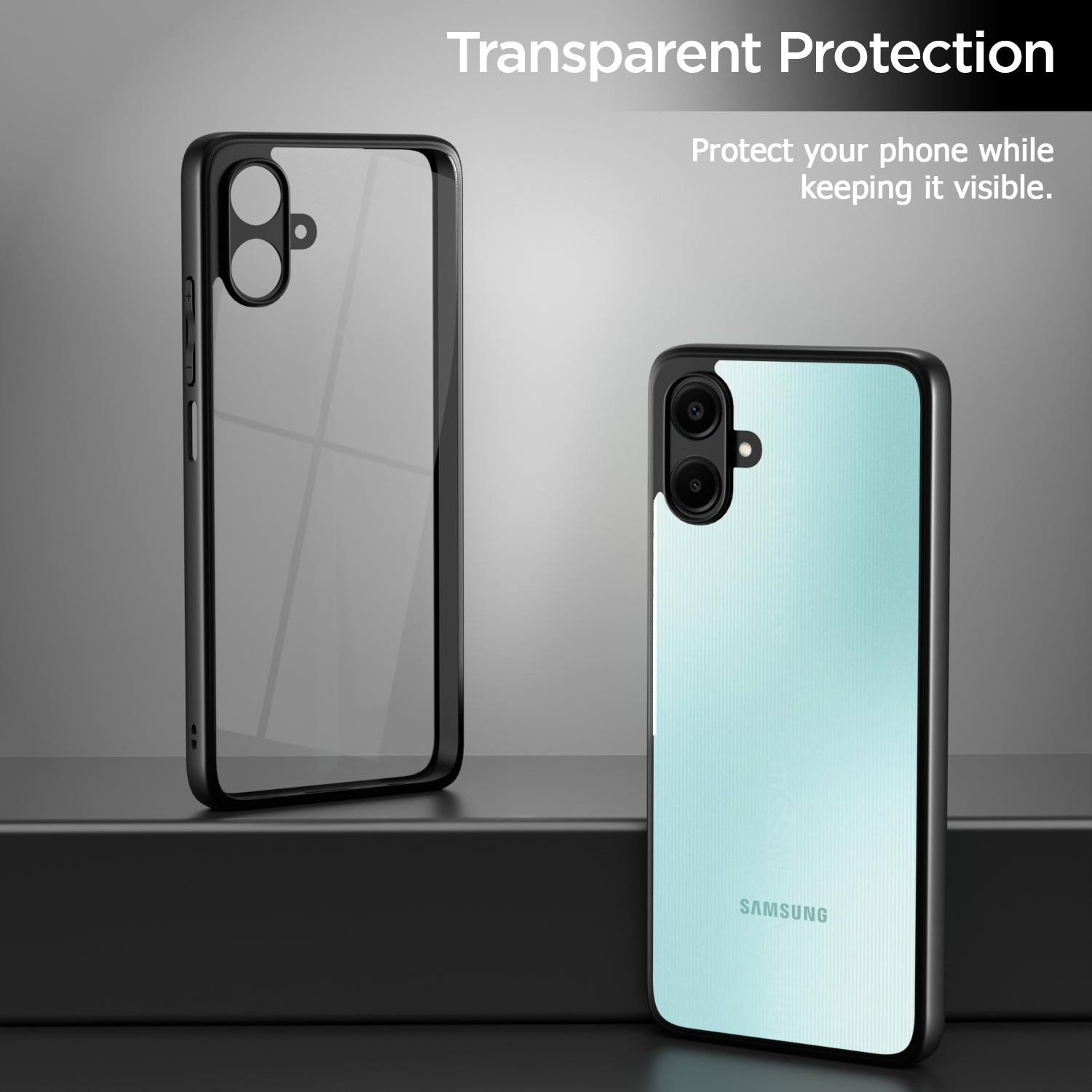 Pikkme Samsung Galaxy A07 5G Eagle 2 Shockproof Sleek Hybrid Armor Back Cover (Black)