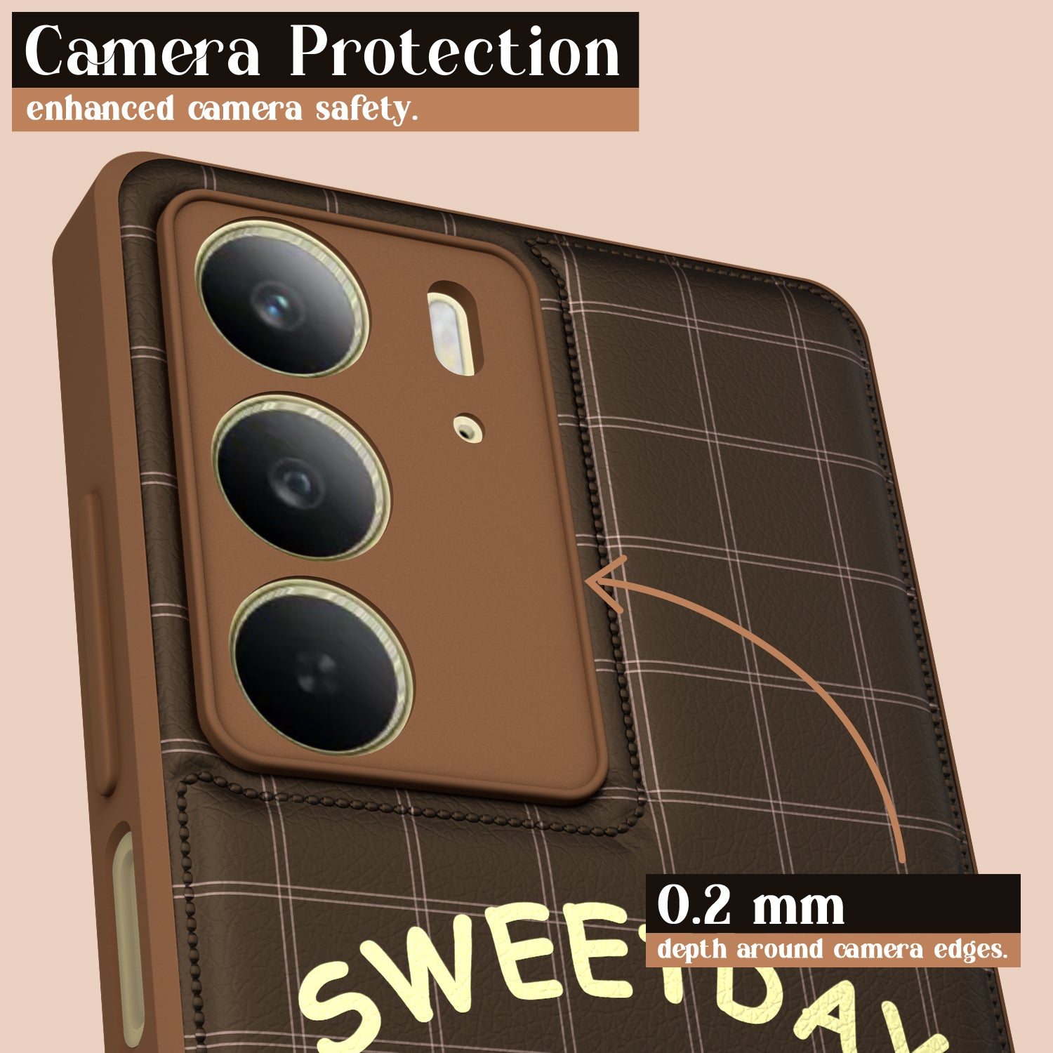 Pikkme Realme C75 Cute Girlish Dog Series Back Cover (Design1)