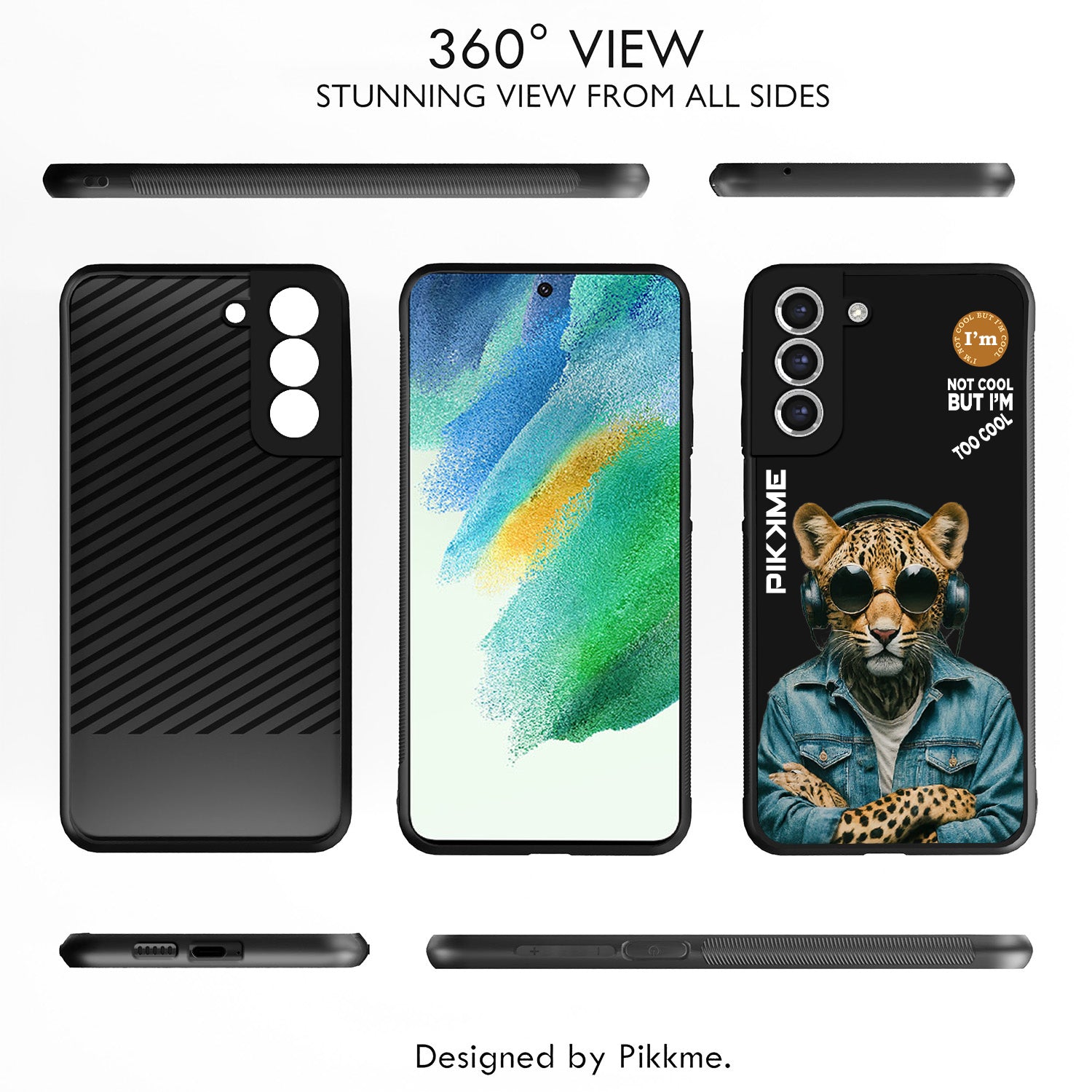 Pikkme Black Leopard Swag Samsung Galaxy S20 Fe Nim2 Back Cover (Design 04)