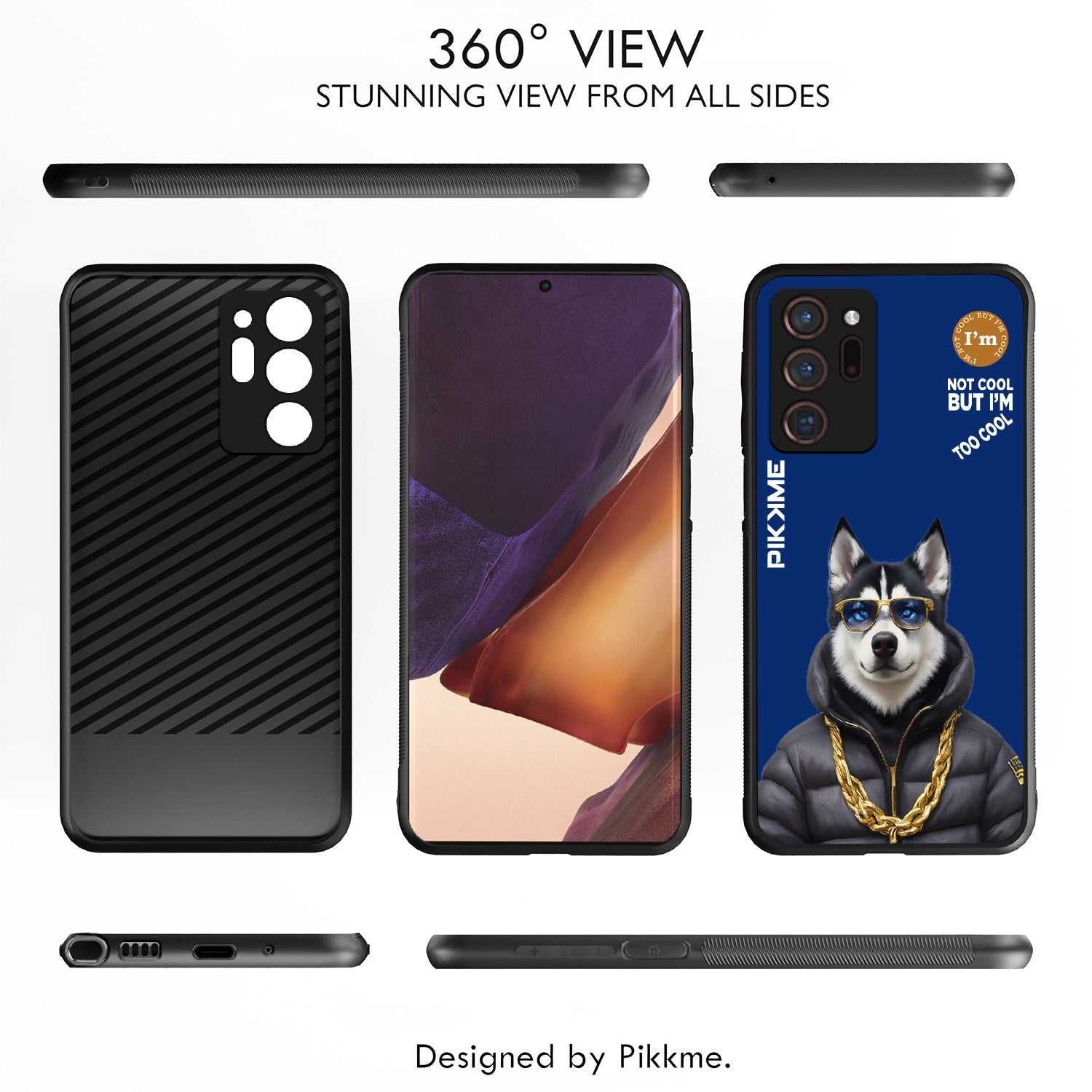 Pikkme Blue Dog Swag Samsung Galaxy Note 20 Ultra Nim2 Back Cover (Design 08)