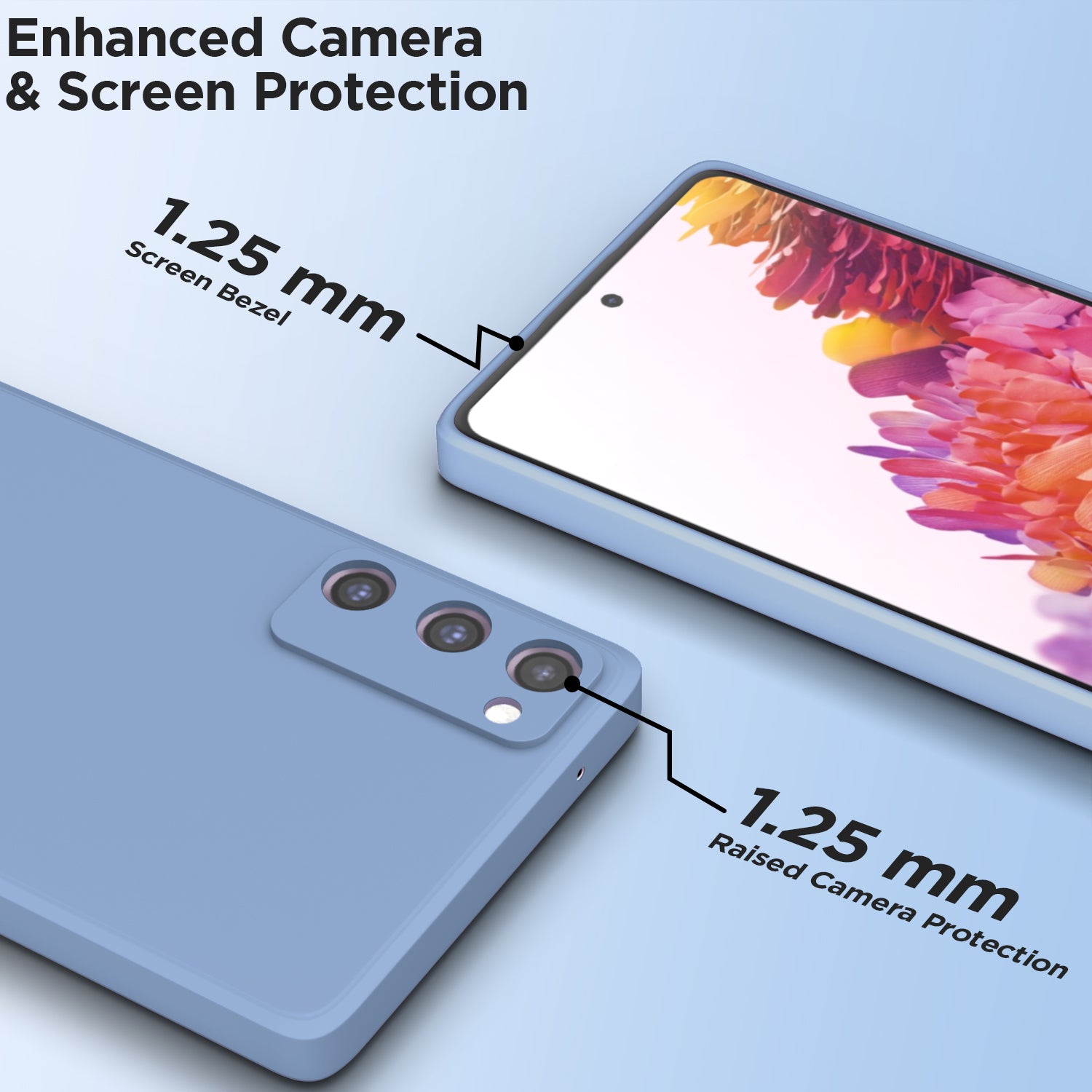 Pikkme Samsung Galaxy S20 FE / S20 FE 5G Soft Matte Liquid Silicone Back Cover (Aqua Blue)