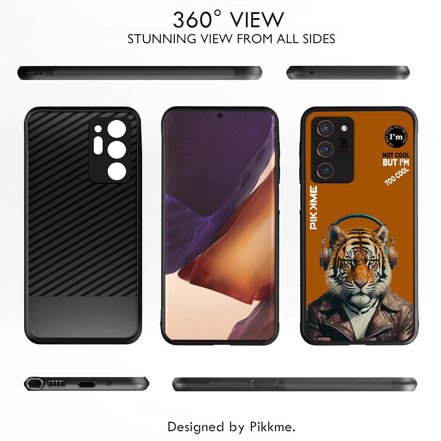 Pikkme Brown Tiger Swag Samsung Galaxy Note 20 Ultra Nim2 Back Cover (Design 09)