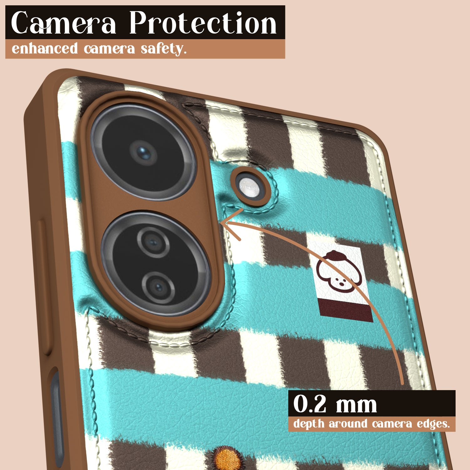 Pikkme Redmi 13C 4G Cute Girlish Dog Series Back Cover (Design2)
