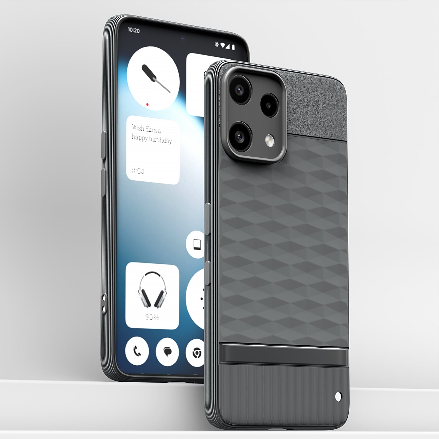 Pikkme Nothing Phone 3a Lite 5G Shockproof Soft Flexible Gencase Back cover (Grey)