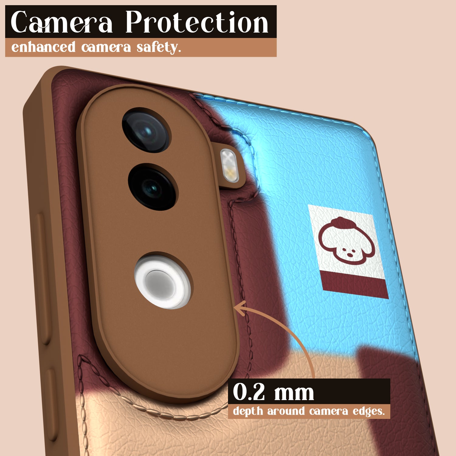 Pikkme iQOO Z9s 5G / Vivo V40e 5G Cute Girlish Dog Series Back Cover (Design3)