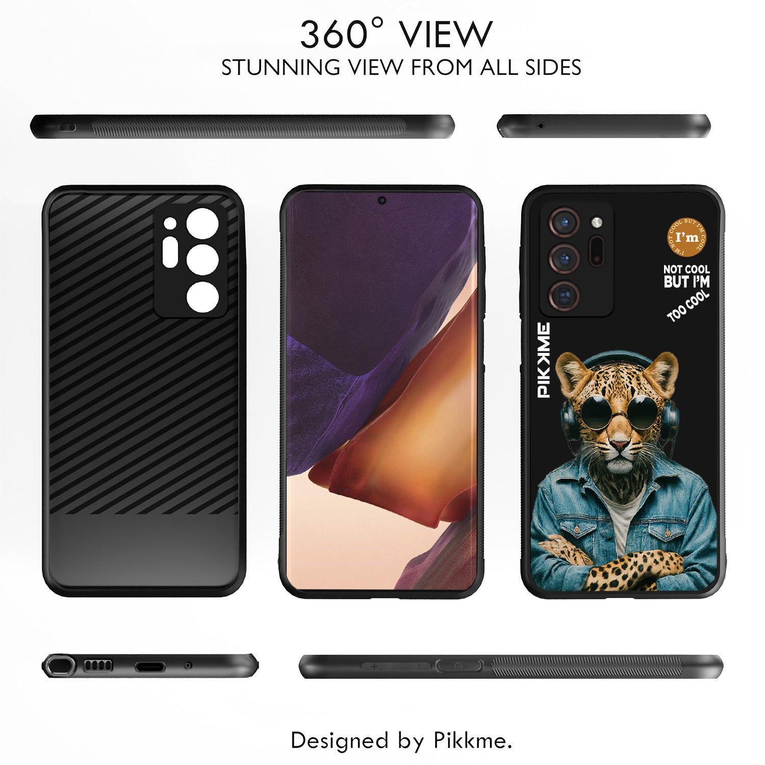 Pikkme Black Leopard Swag Samsung Galaxy Note 20 Ultra Nim2 Back Cover (Design 04)