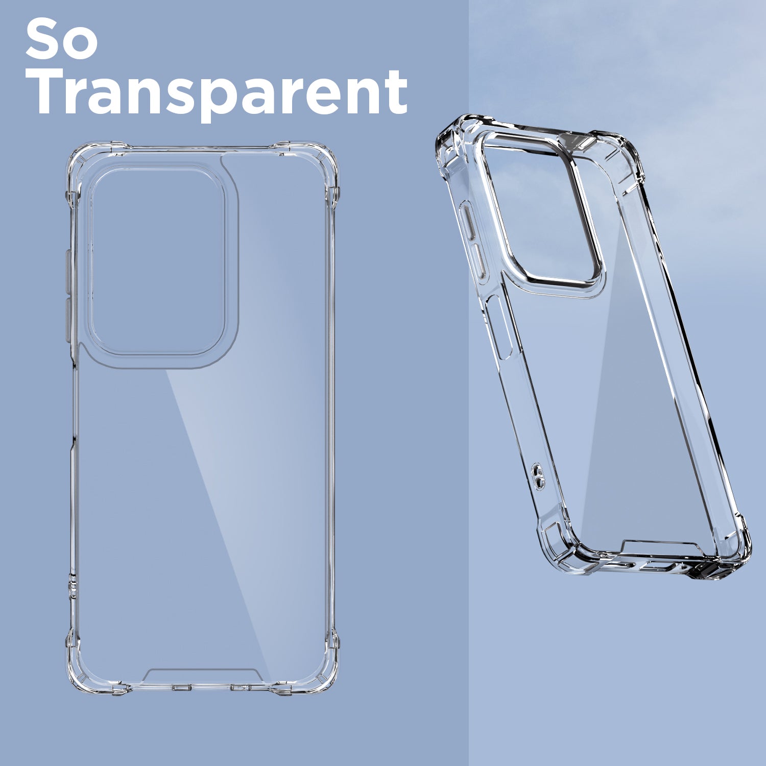 Pikkme Vivo T4x 5G PC + TPU Clear Transparent Back Cover (Transparent)