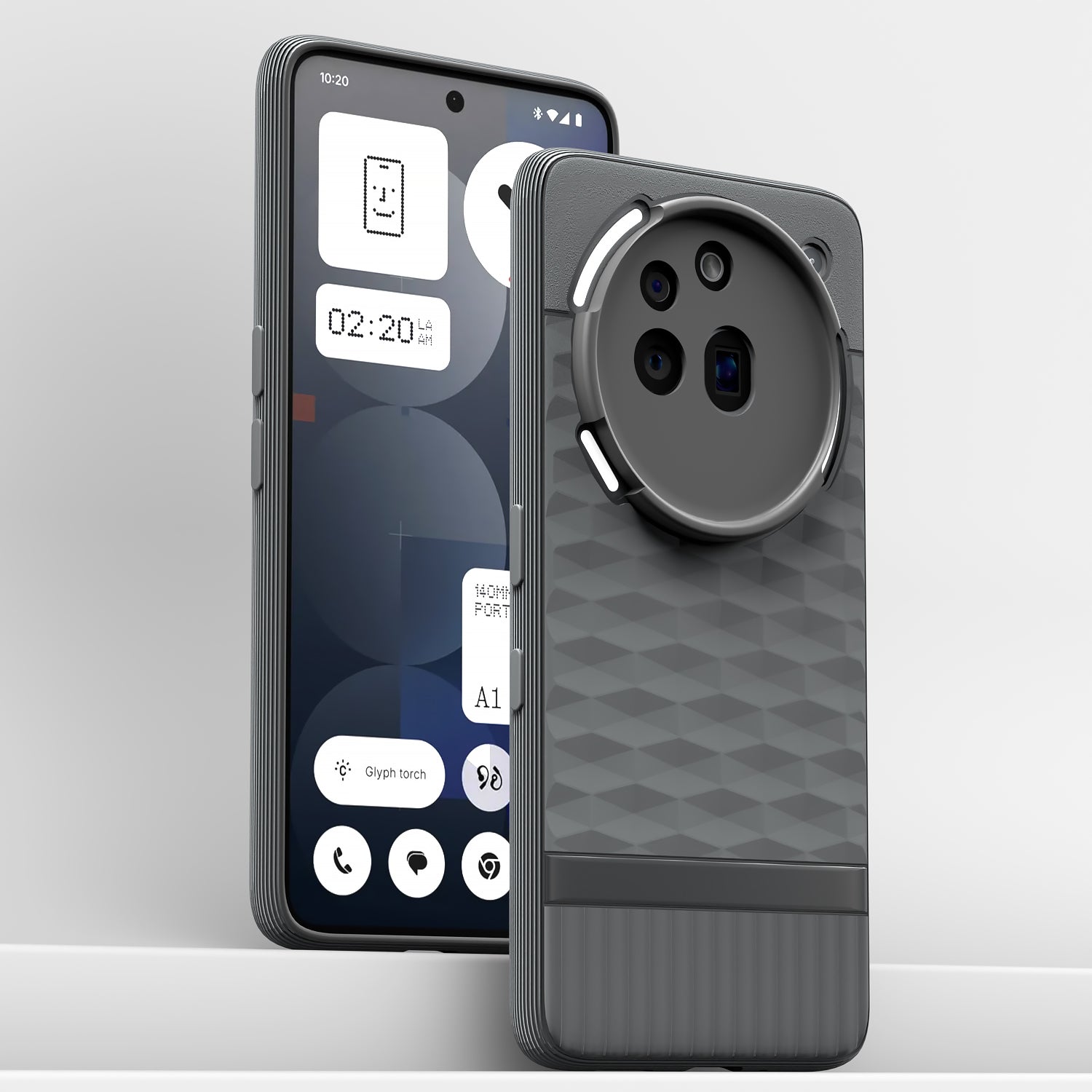 Pikkme Nothing Phone 3a Pro 5G Shockproof Soft Flexible Gencase Back cover (Grey)