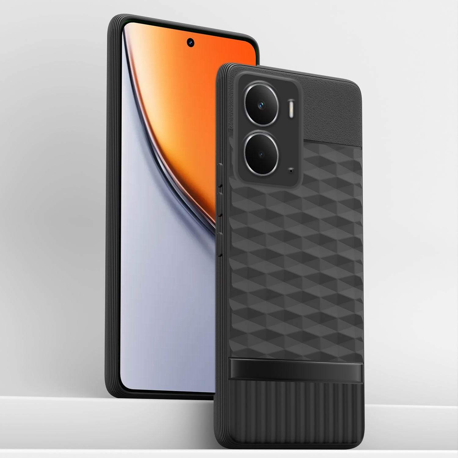 Pikkme Realme P3 5G Shockproof Soft Flexible Gencase Back Cover (Black)