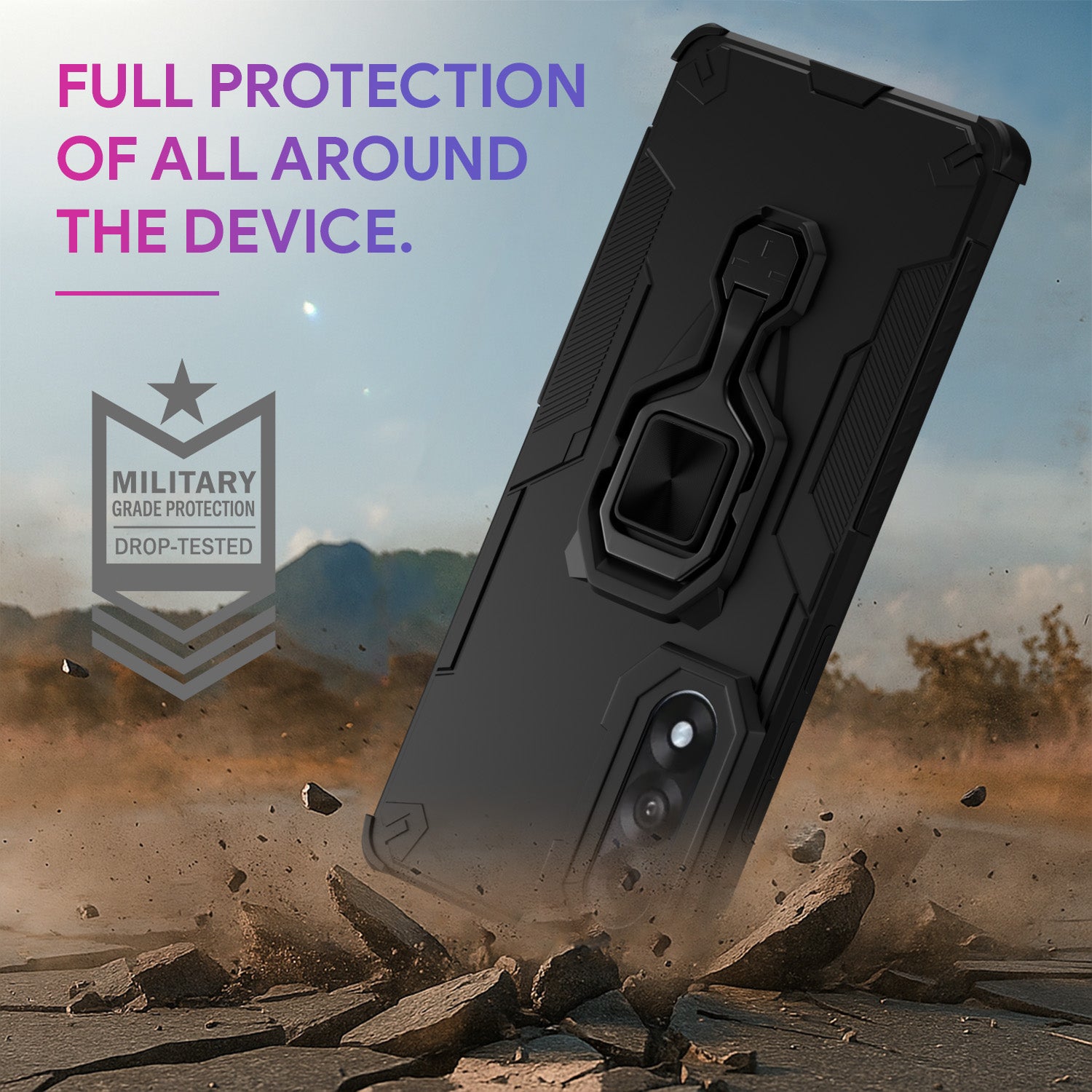 OnePlus Nord 5 5G D15 Tough Armor back cover in black by Pikkme – photo 3