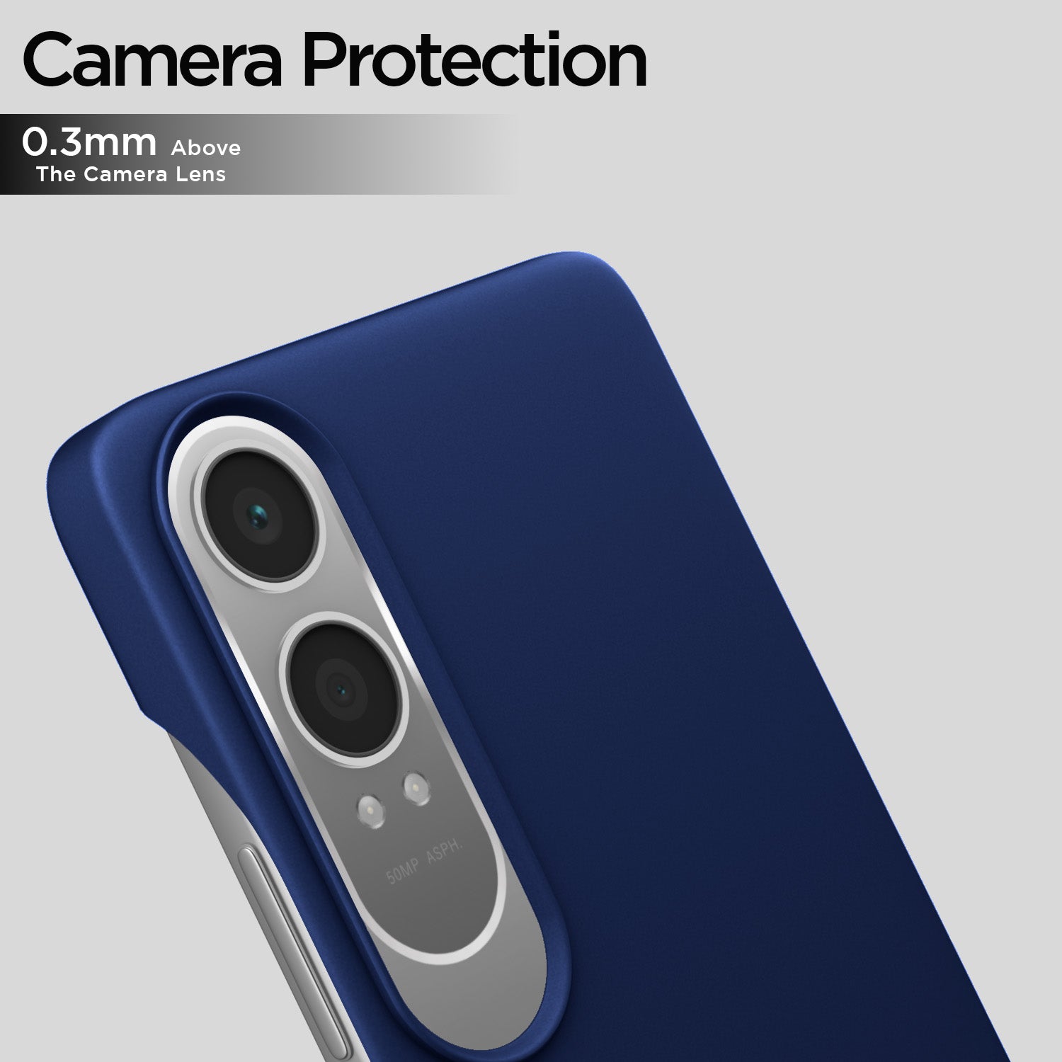 Pikkme OnePlus Nord Ce 4 Lite 5G SideCut Back Cover (Blue)