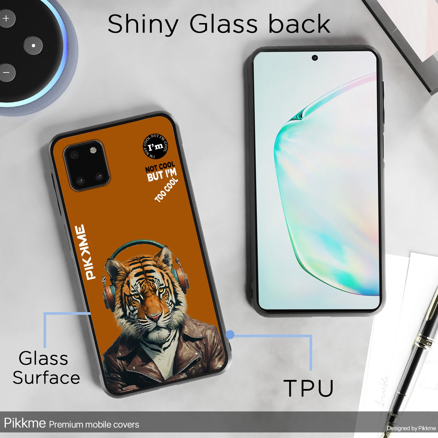 Pikkme Brown Tiger Swag Samsung Galaxy Note 10 Lite Nim2 Back Cover (Design 09)