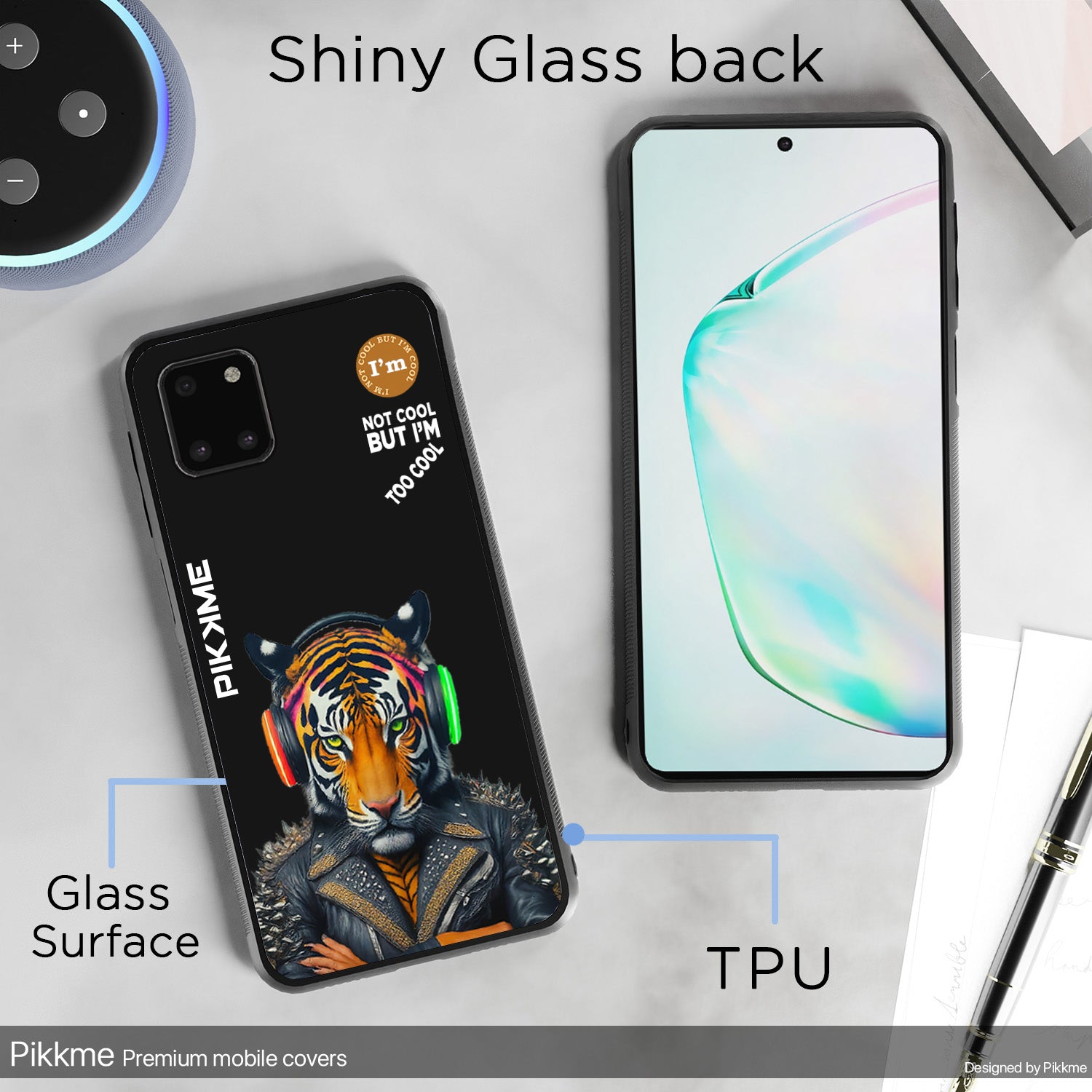 Pikkme Black Tiger Swag Samsung Galaxy Note 10 Lite Nim2 Back Cover (Design 06)