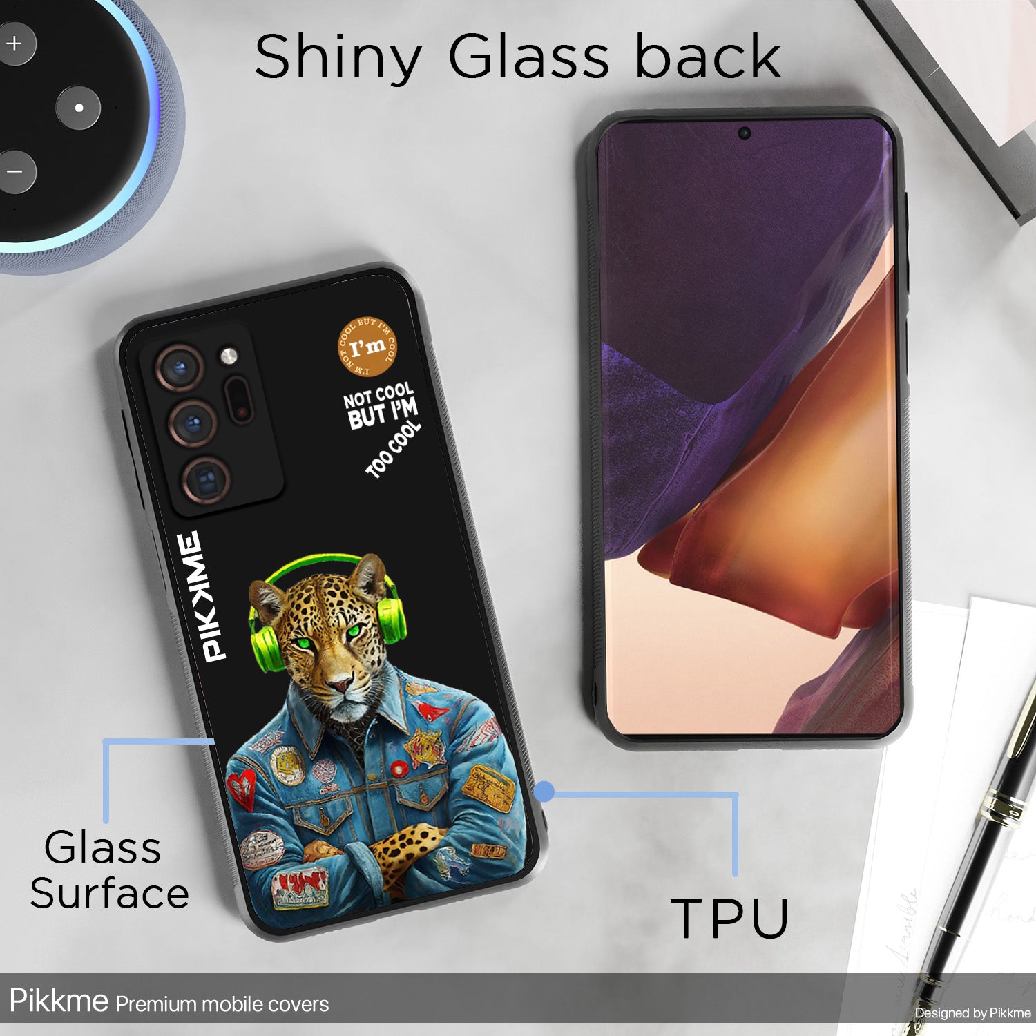 Pikkme Black Leopard Swag Samsung Galaxy Note 20 Ultra Nim2 Back Cover (Design 03)