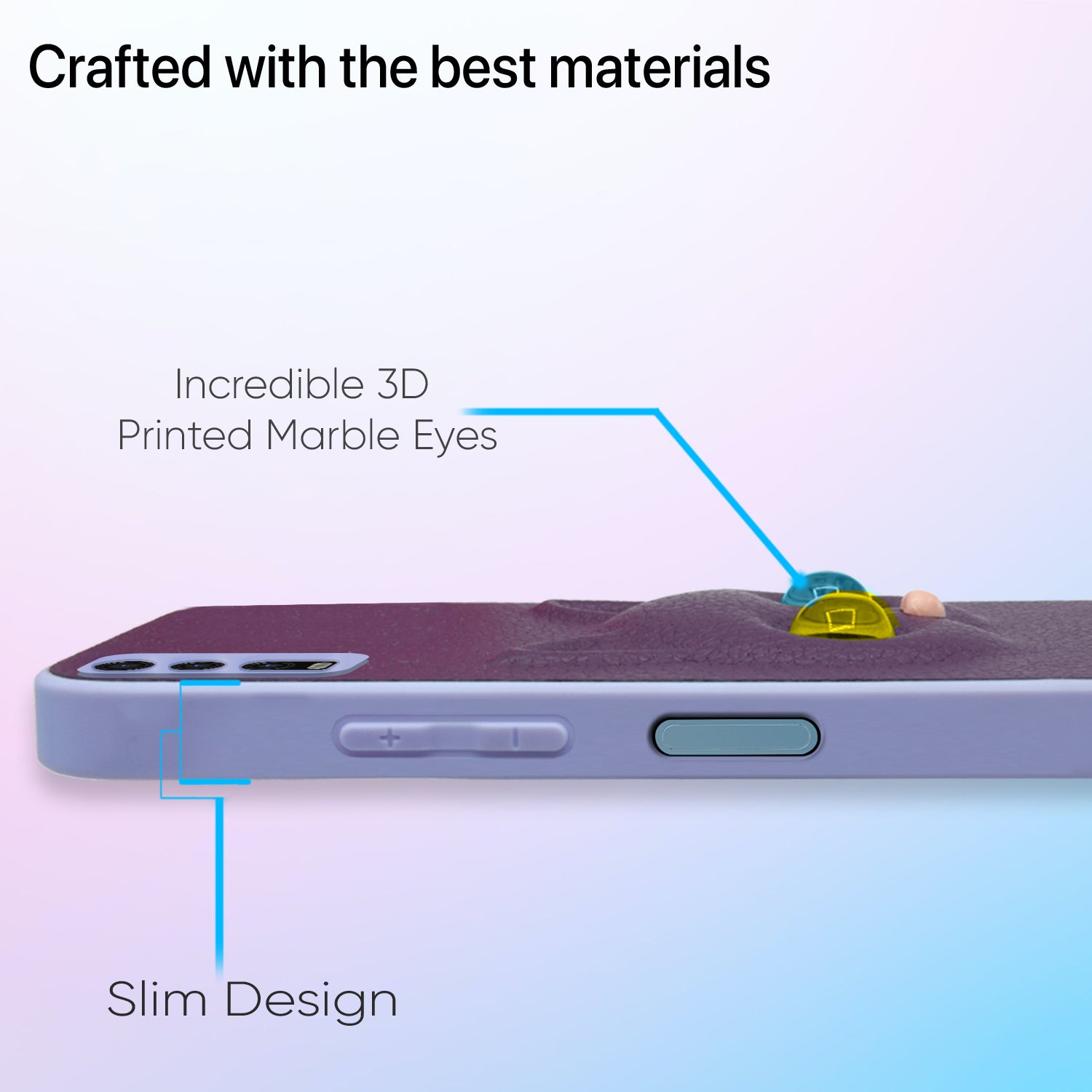 Pikkme Vivo Y20 / Vivo Y20i / Vivo Y12s Kitty Back Cover (Purple)
