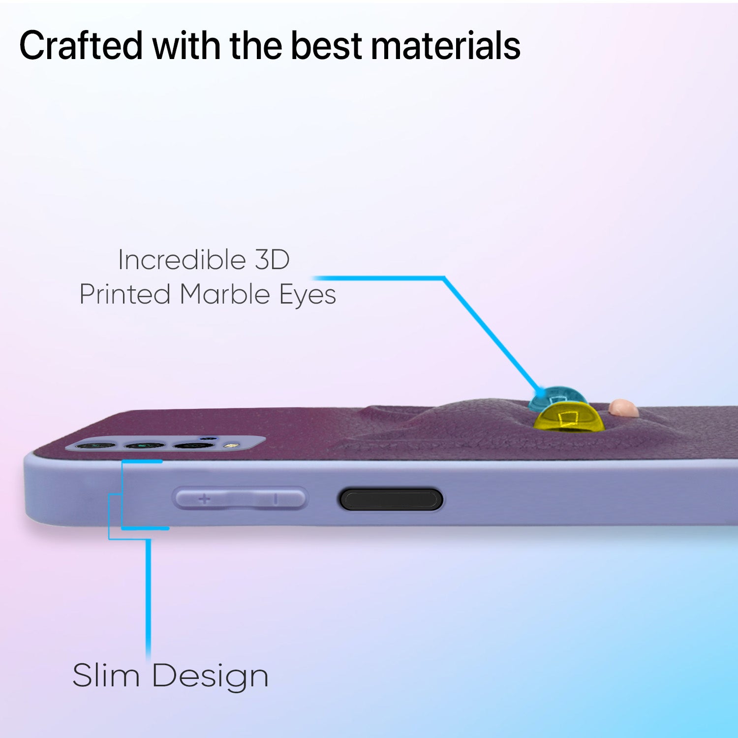Pikkme Mi Redmi 9 Power Kitty Back Cover (Purple)