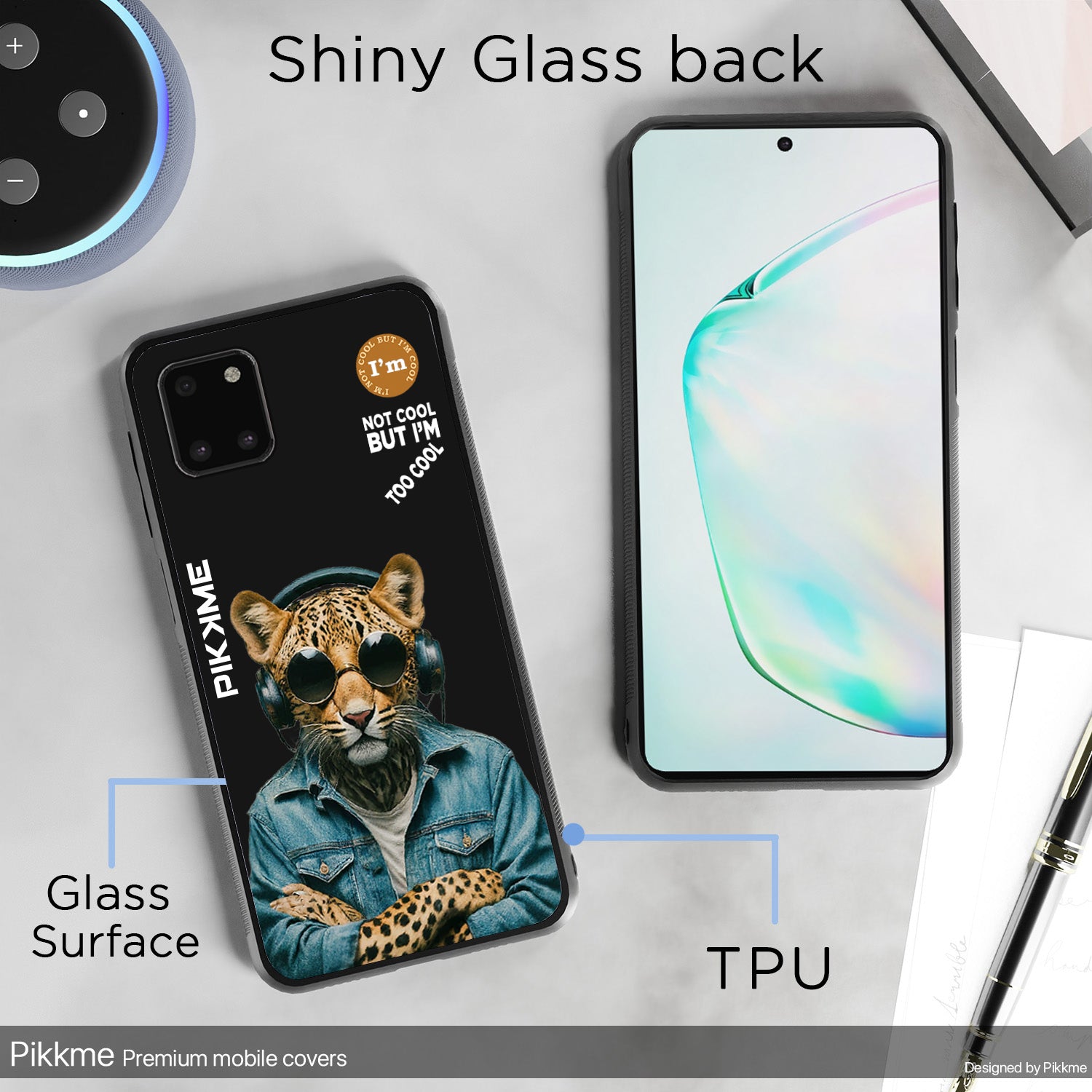 Pikkme Black Leopard Swag Samsung Galaxy Note 10 Lite Nim2 Back Cover (Design 04)