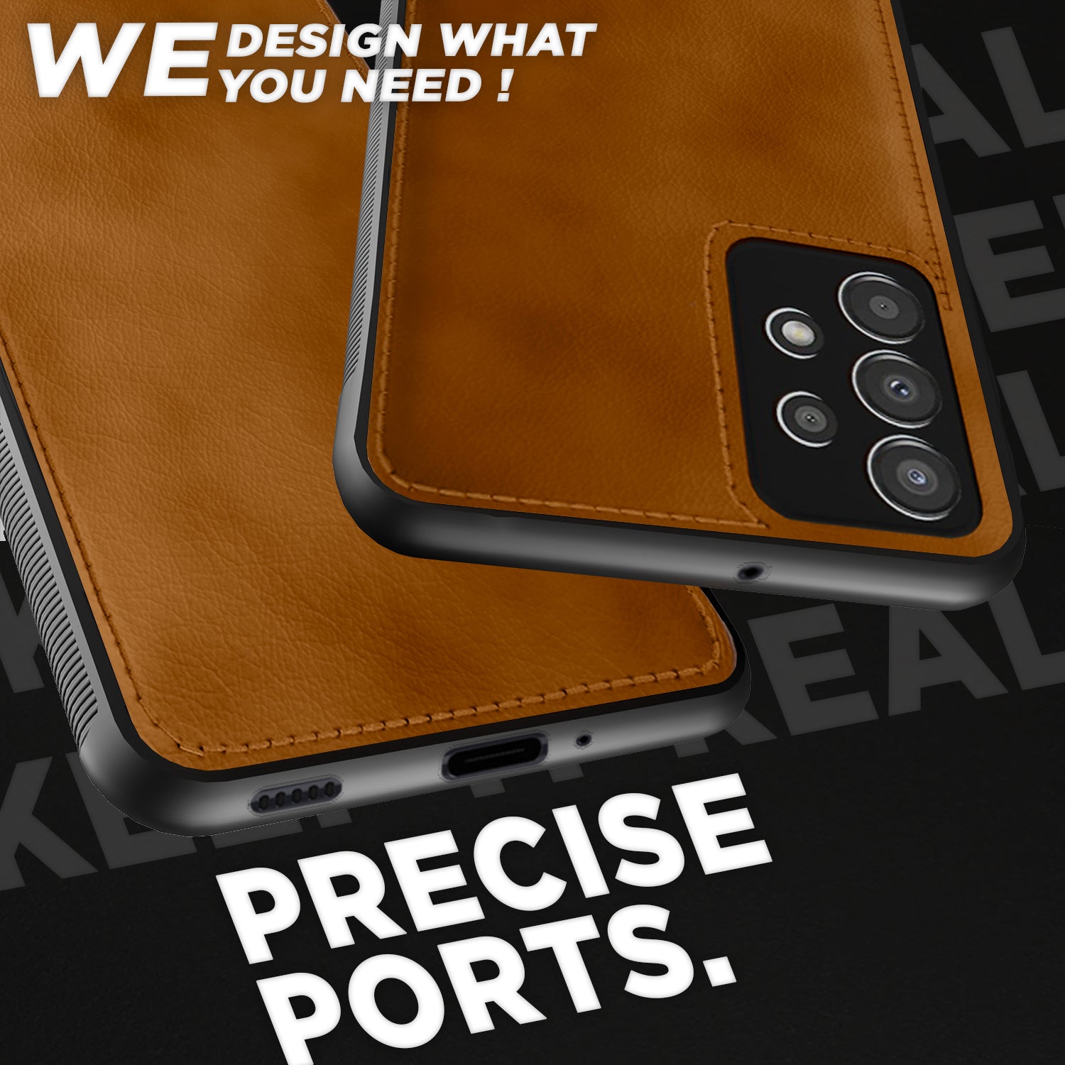 Pikkme Samsung Galaxy A33 5G Leather Back Case | Brown