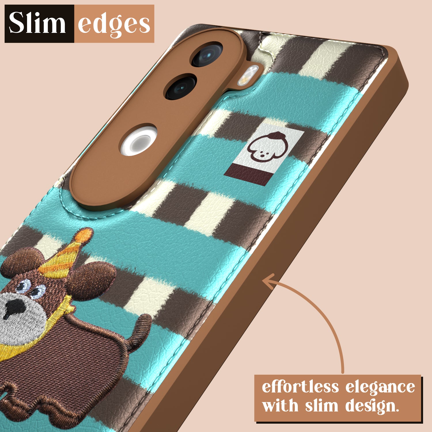 Pikkme iQOO Z9s 5G / Vivo V40e 5G Cute Girlish Dog Series Back Cover (Design2)
