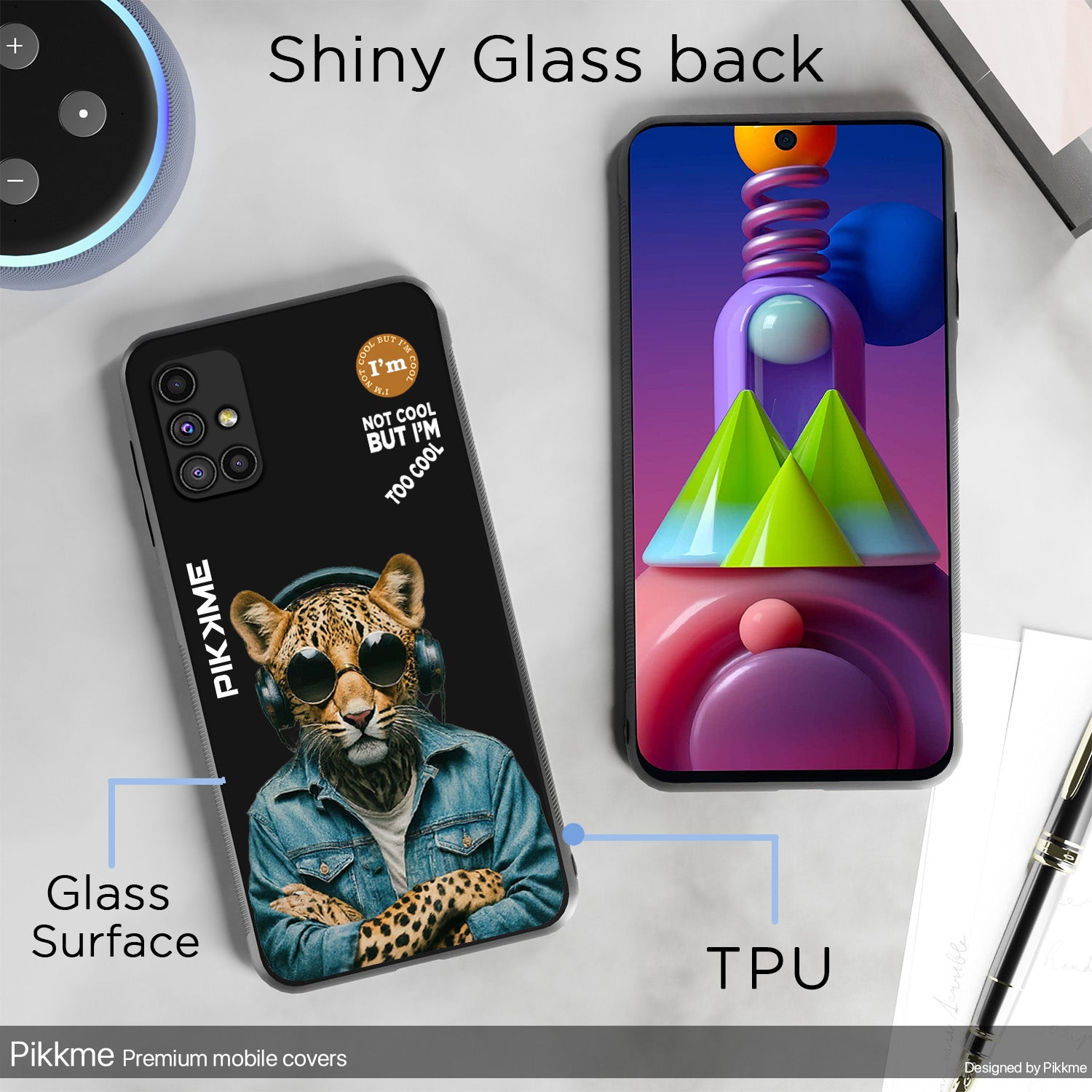 Pikkme Black Leopard Swag Samsung Galaxy M51 Nim2 Back Cover (Design 04)
