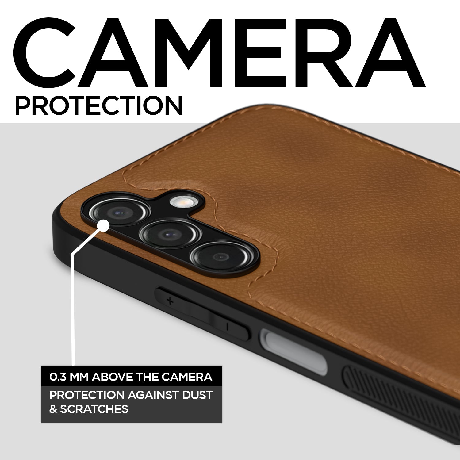 Pikkme Samsung Galaxy M35 5G Leatherback Back Case | Brown
