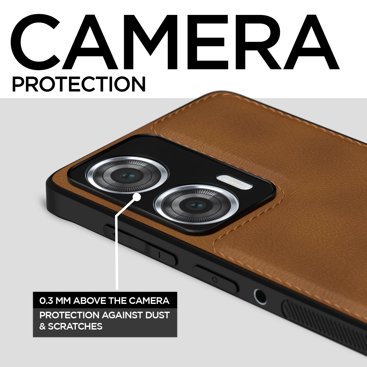 Pikkme Moto Edge 50 Fusion 5G Leather Back Case | Brown