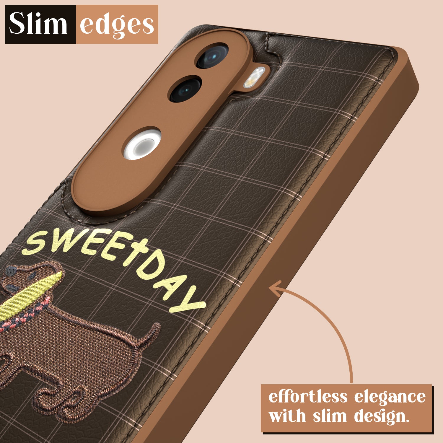 Pikkme iQOO Z9s 5G / Vivo V40e 5G Cute Girlish Dog Series Back Cover (Design1)