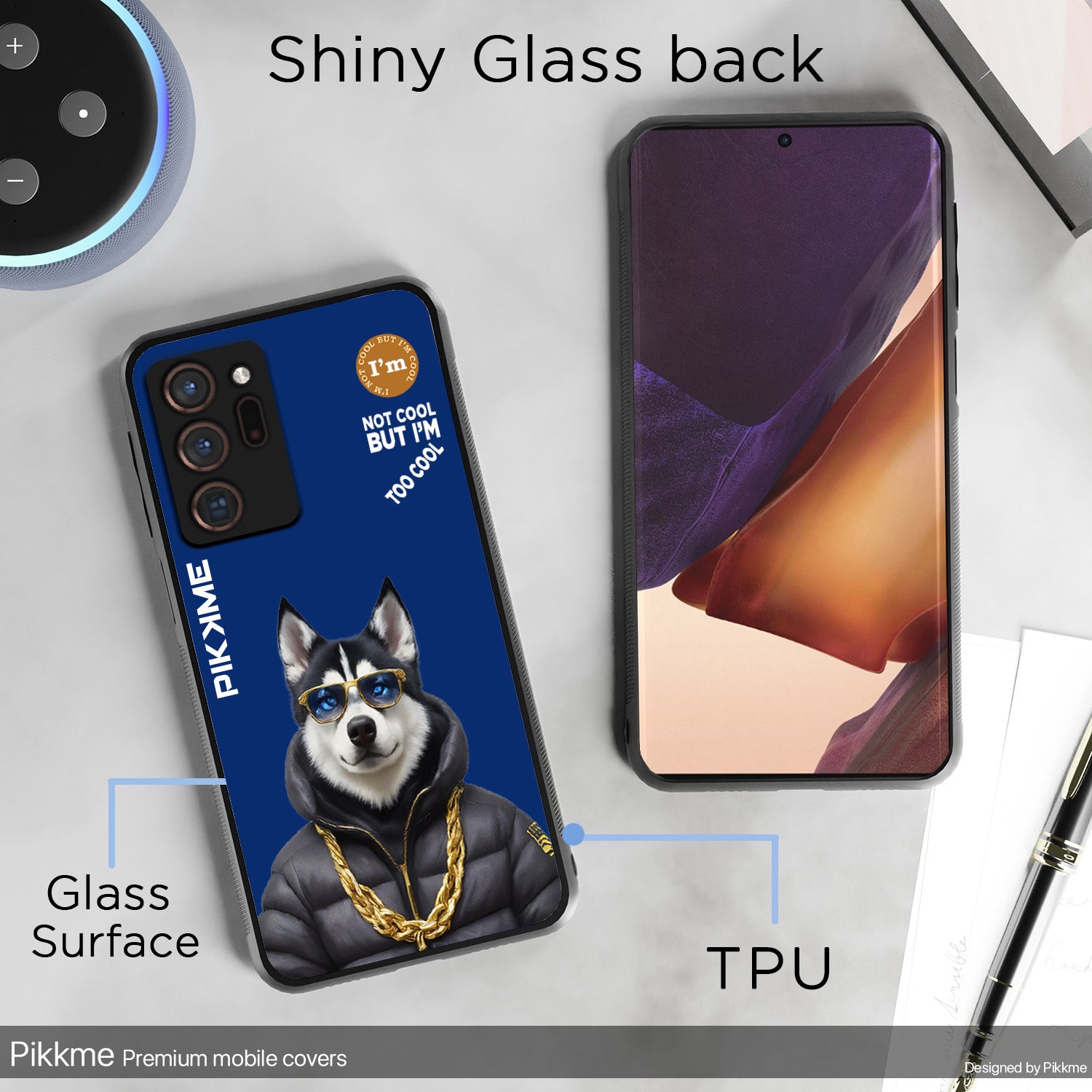 Pikkme Blue Dog Swag Samsung Galaxy Note 20 Ultra Nim2 Back Cover (Design 08)