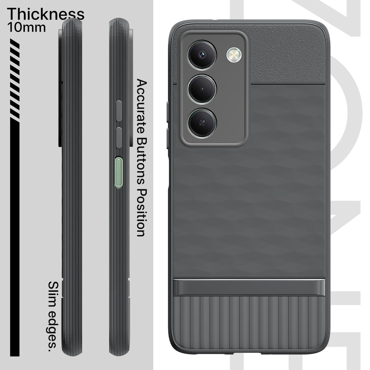 Redmi 15 5G phone cover in grey by Pikkme – photo 3