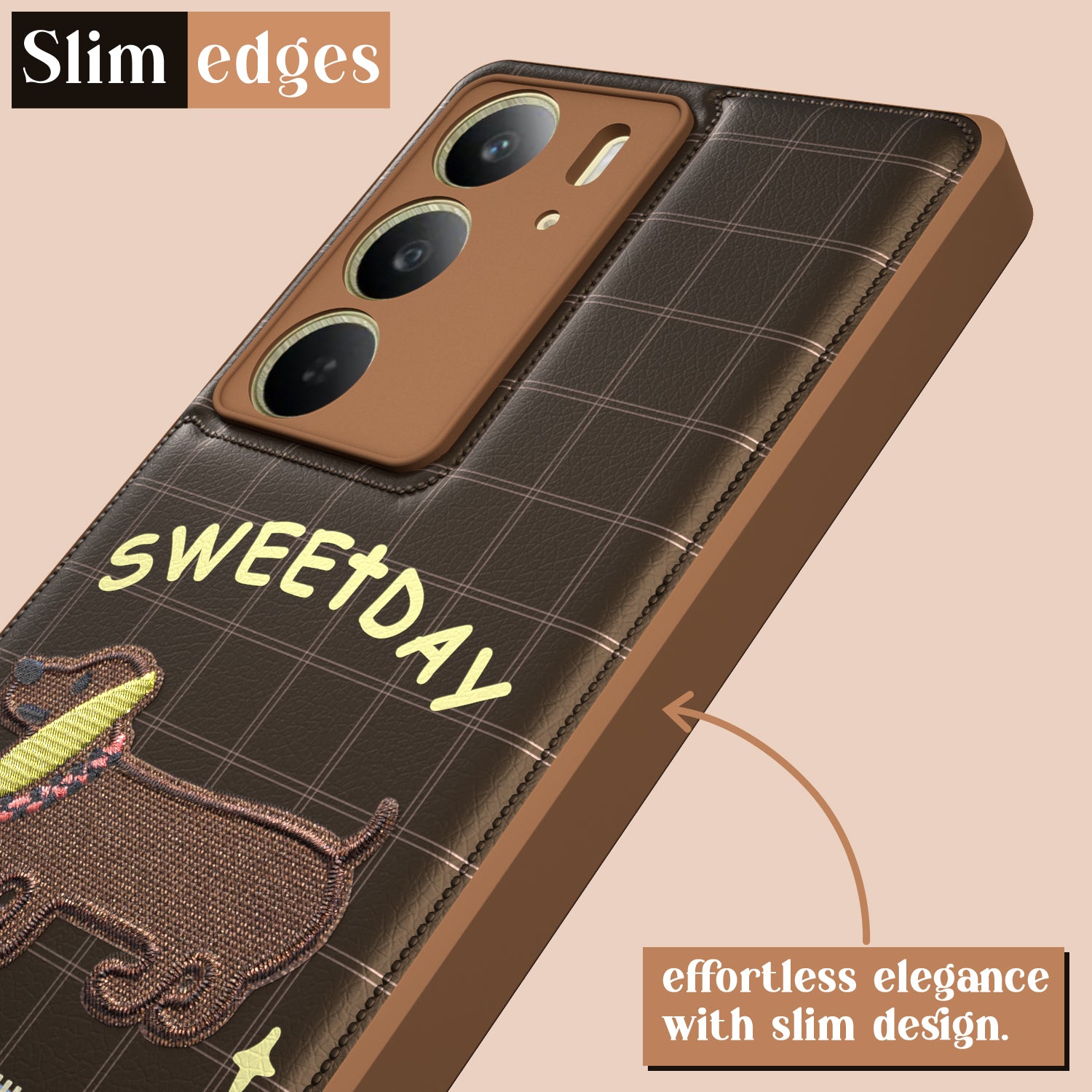 Pikkme Realme C75 Cute Girlish Dog Series Back Cover (Design1)