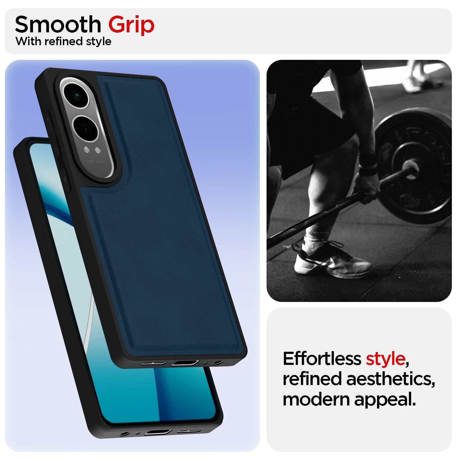 Pikkme OnePlus Nord CE 4 Lite 5G Premium Super Soft-Touch Leatherback Case (Blue)