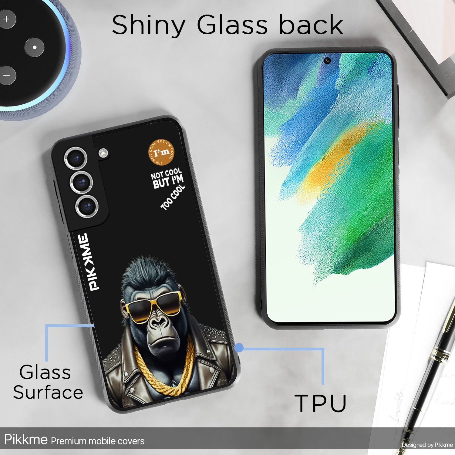 Pikkme Black Gorilla Swag Samsung Galaxy S20 Fe NIm2 Back Cover (Design 07)