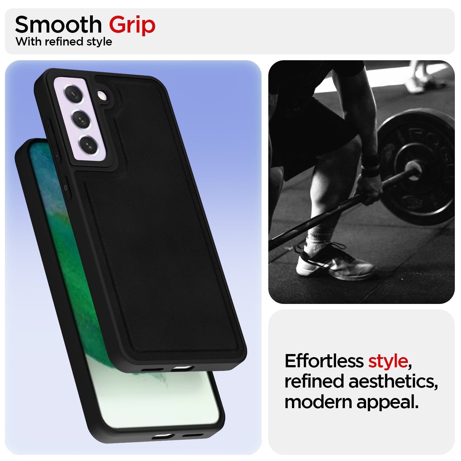 Pikkme Samsung Galaxy S21 FE 5G Premium Leatherback Case (Black)